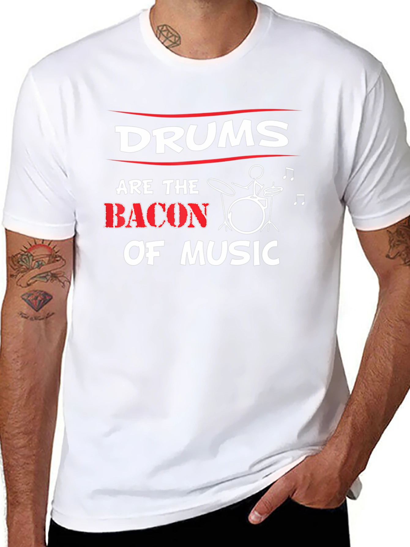 Drums Are the Bacon of Music T-Shirt