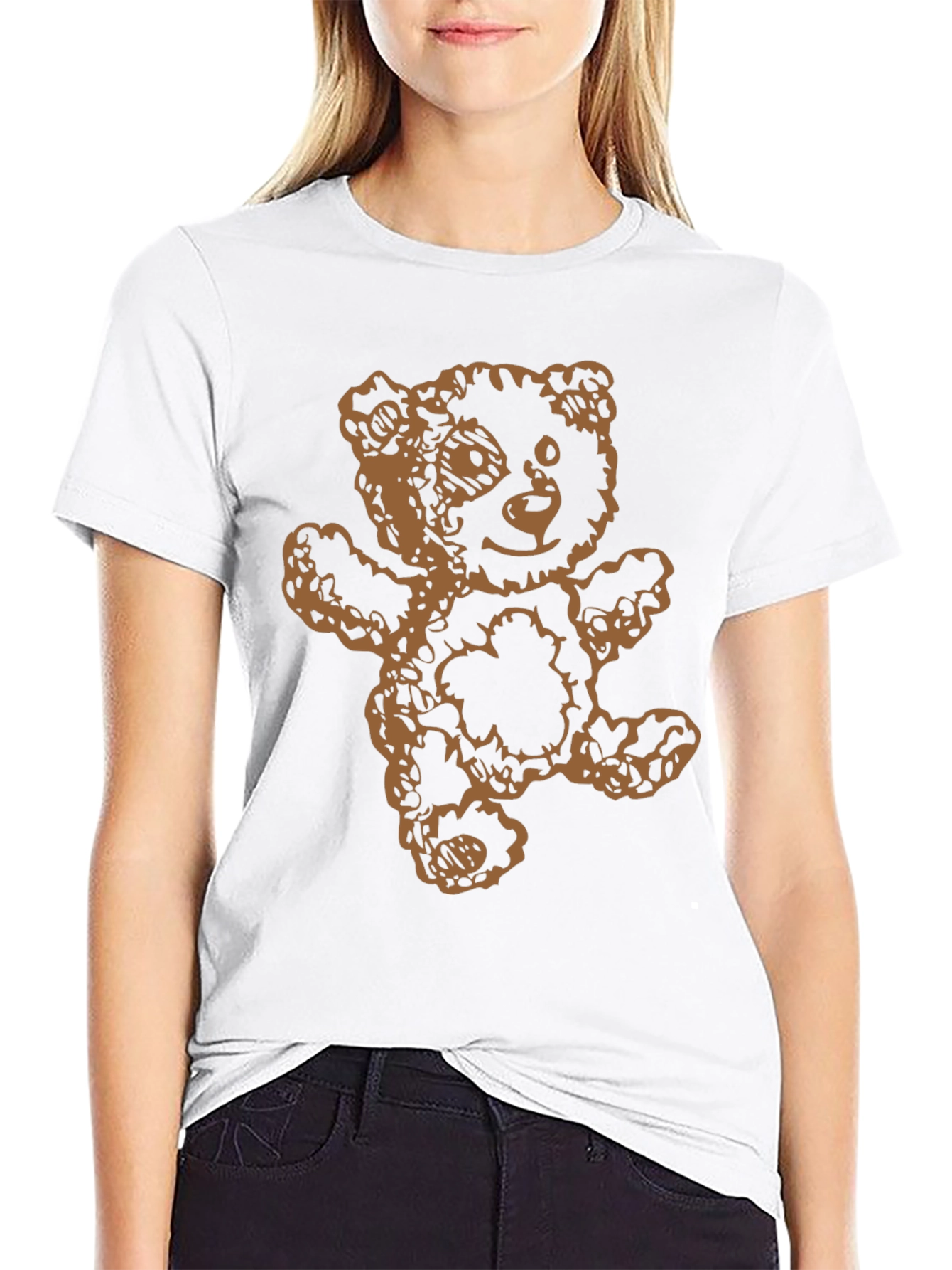 Teddy Bear Graphic T-Shirt - Casual Comfort