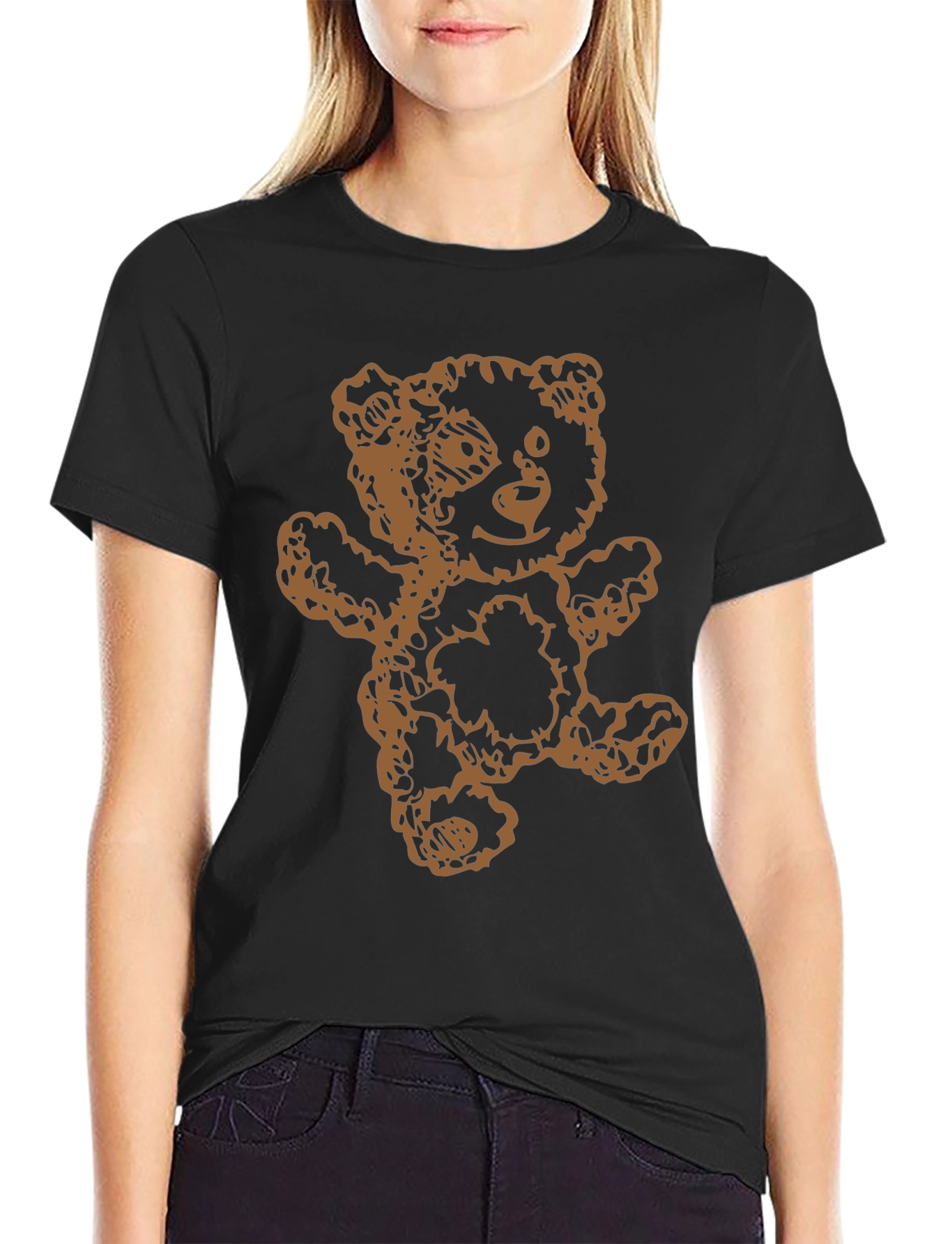 Teddy Bear Graphic T-Shirt - Casual Comfort