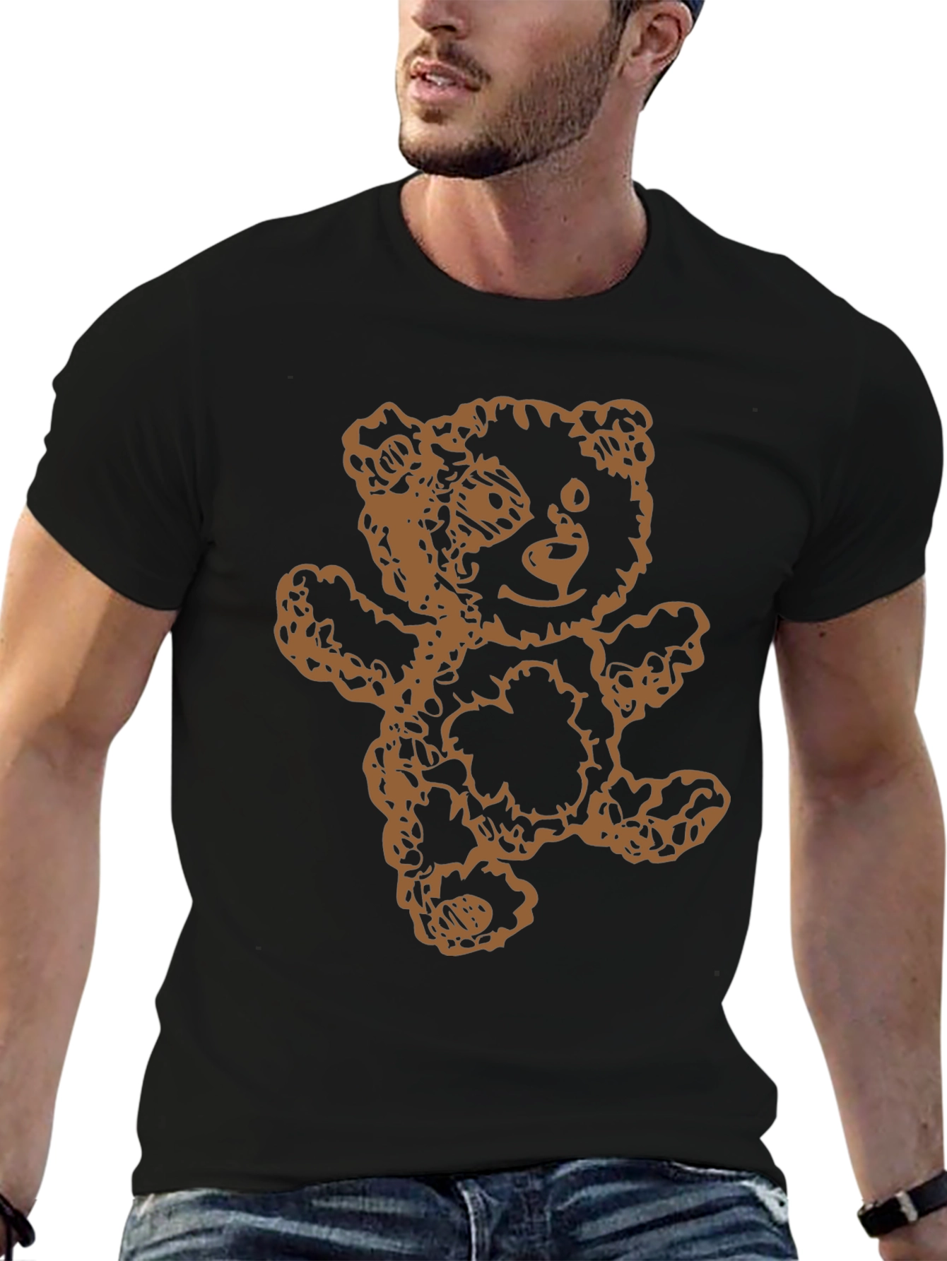 Teddy Bear Graphic T-Shirt - Casual Comfort