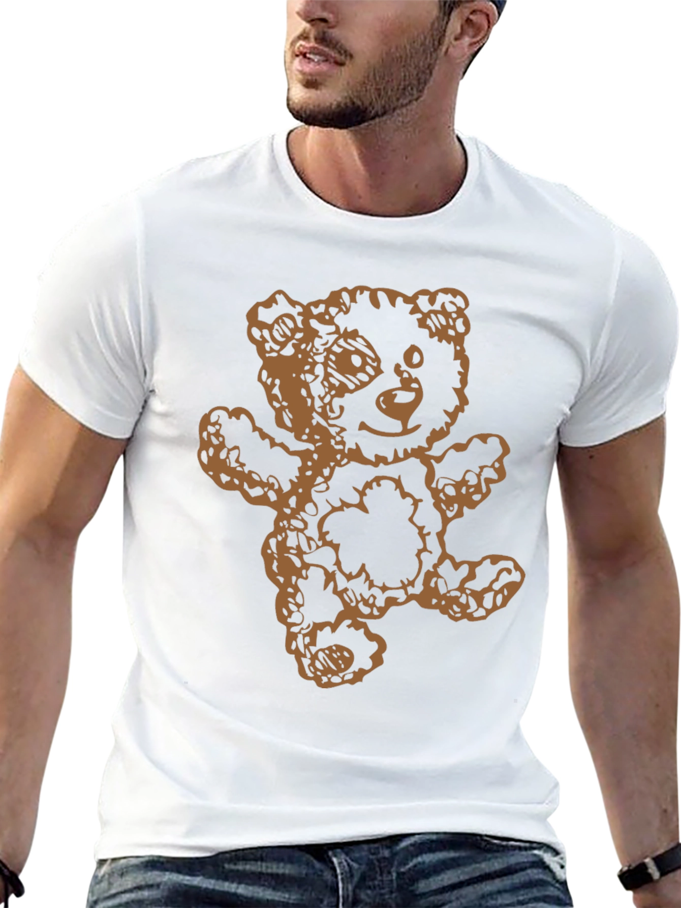 Teddy Bear Graphic T-Shirt - Casual Comfort