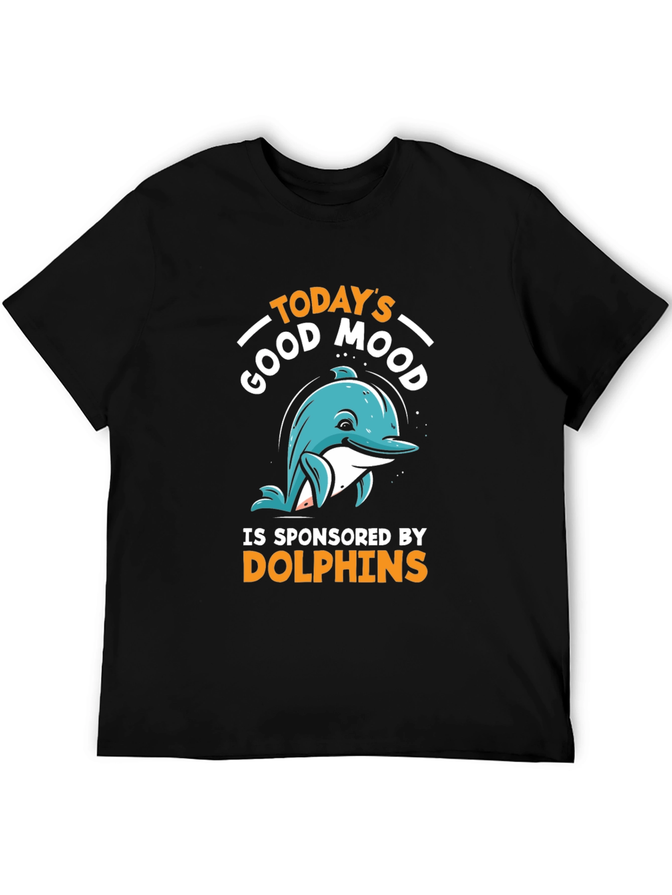 Good Mood Dolphins T-Shirt - Unisex Black Tee