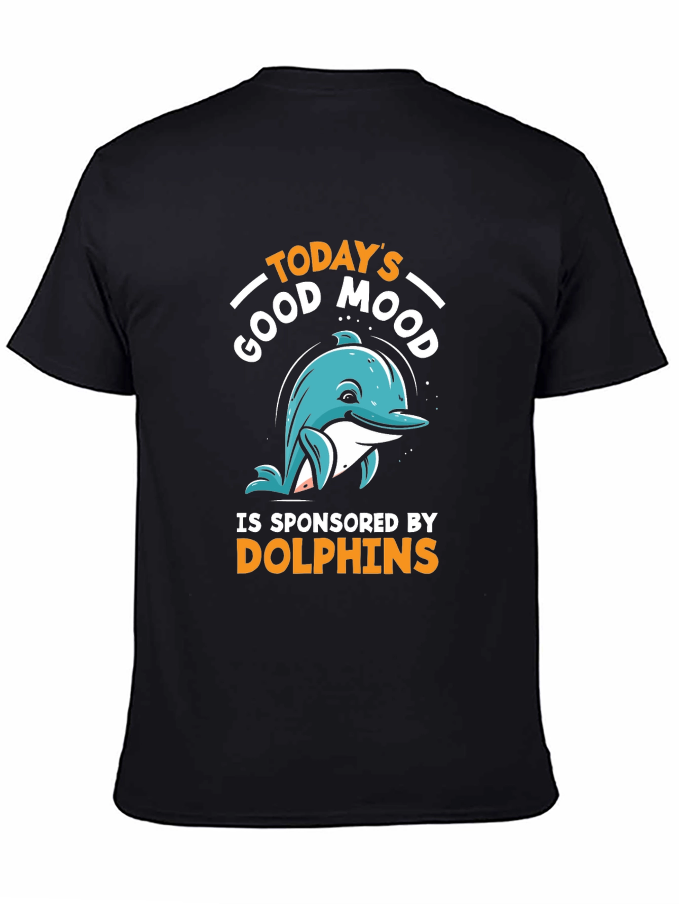 Good Mood Dolphins T-Shirt - Unisex Black Tee