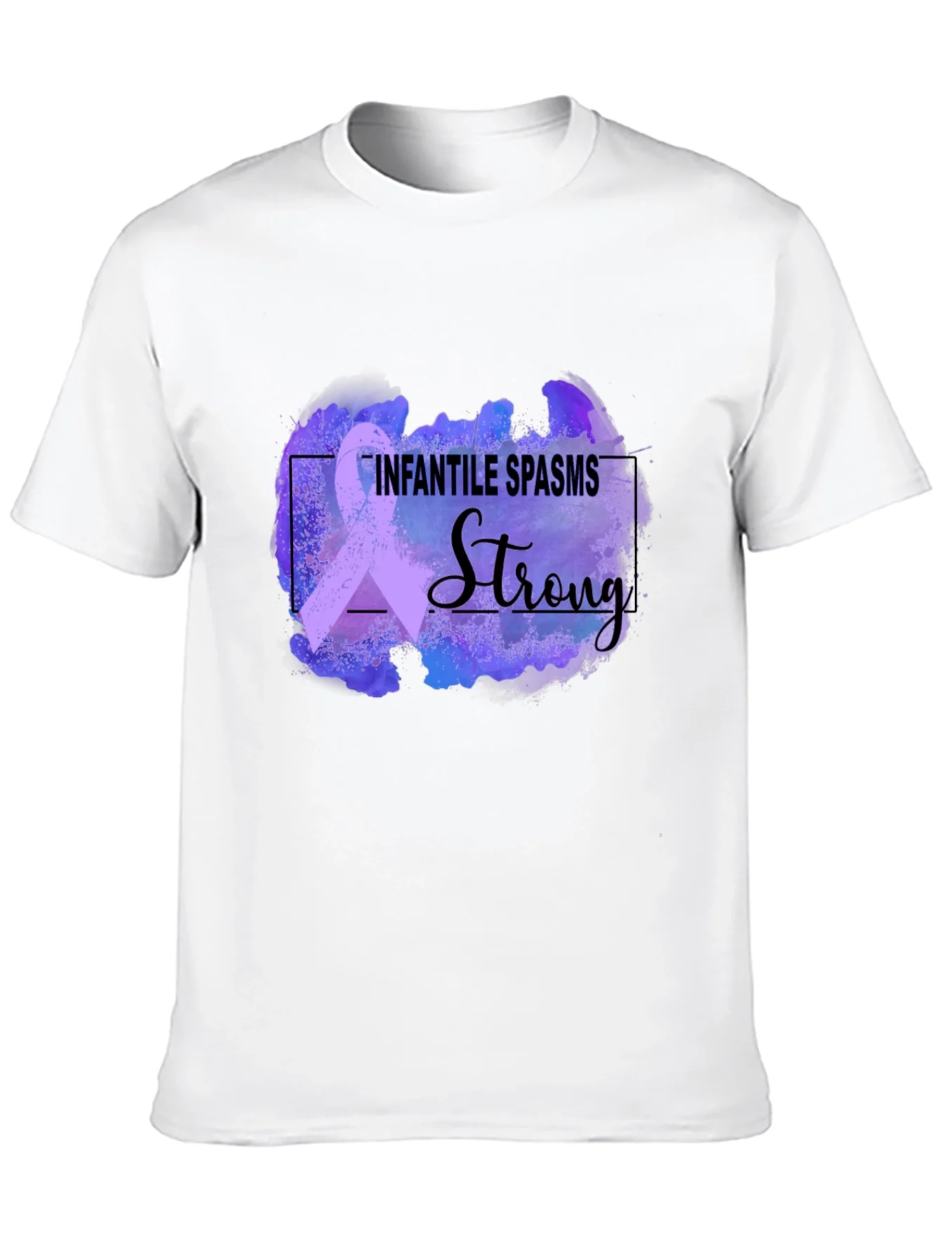 Infantile Spasms Awareness T-Shirt - Strong Ribbon Design