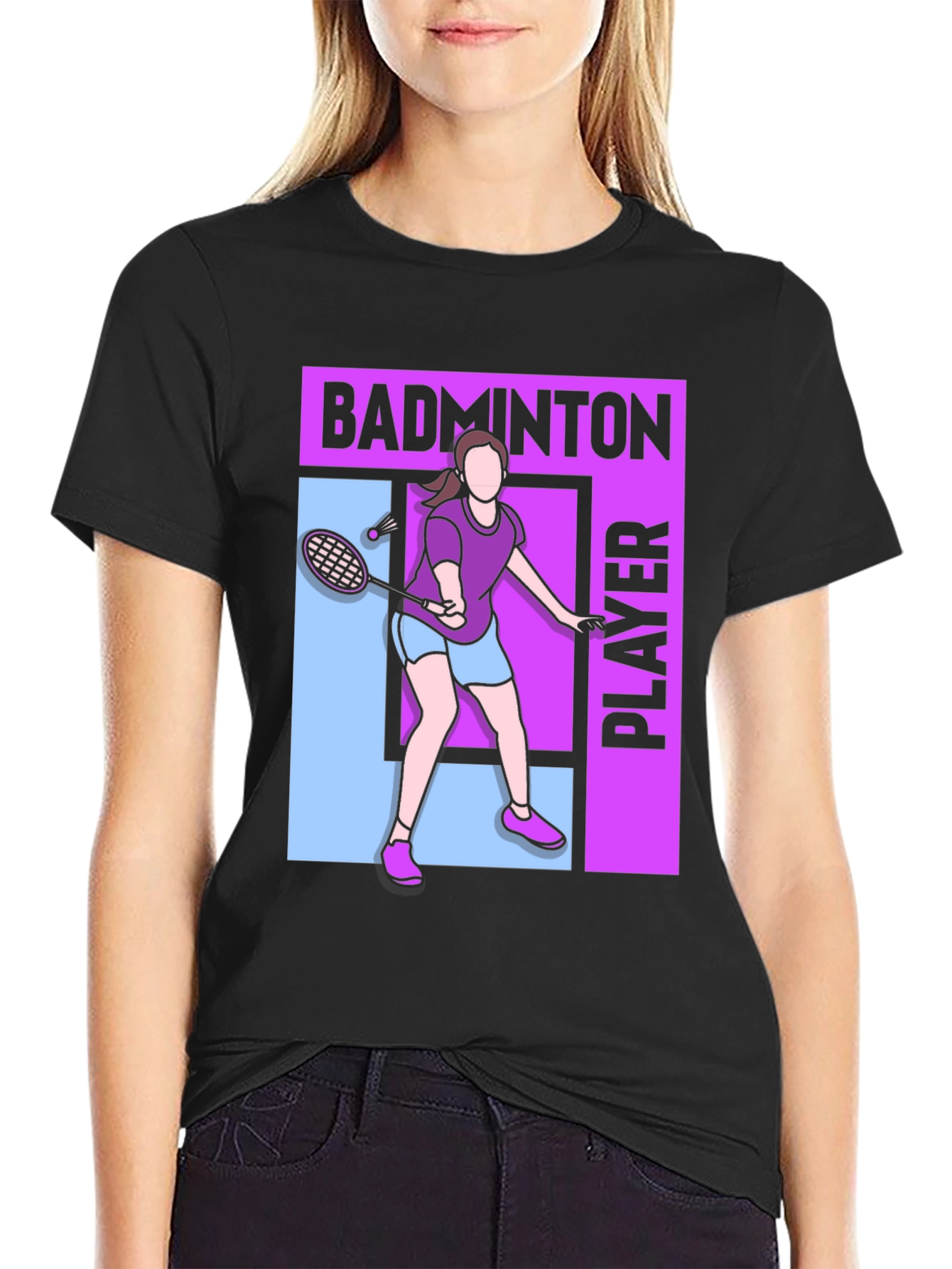 Badminton Player Graphic Tee - Unisex