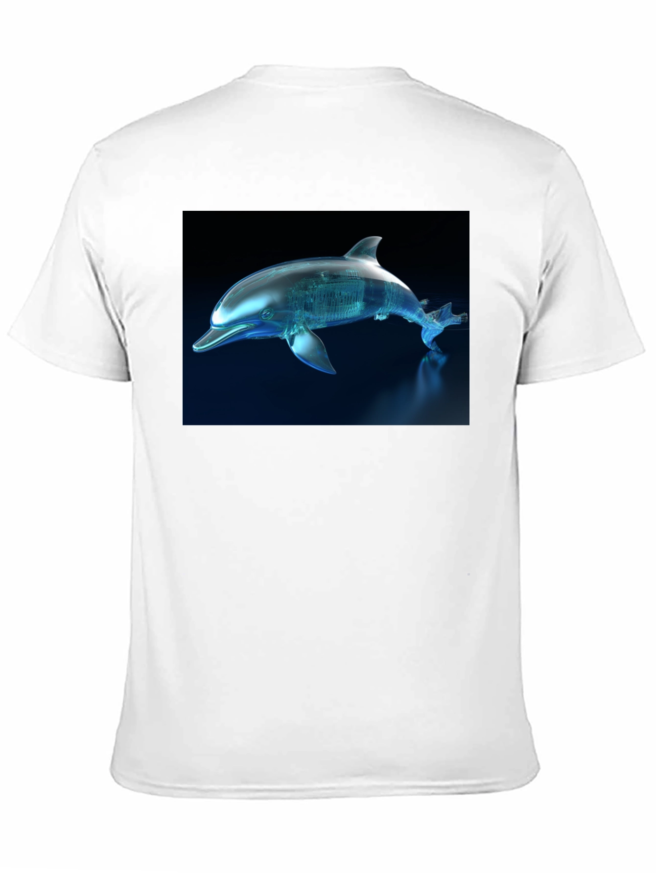 Futuristic Dolphin Graphic T-Shirt