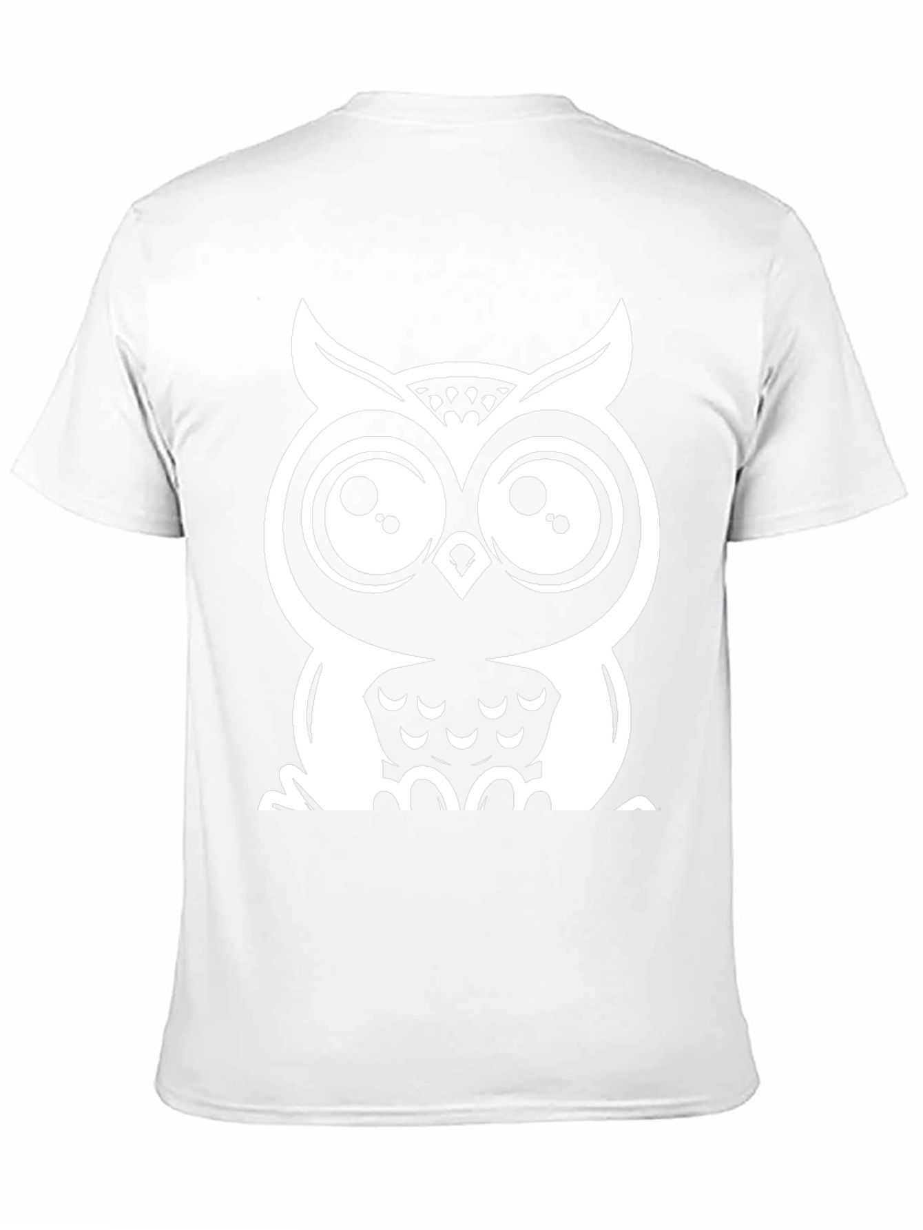 Owl Graphic Tee - Black Cotton T-Shirt