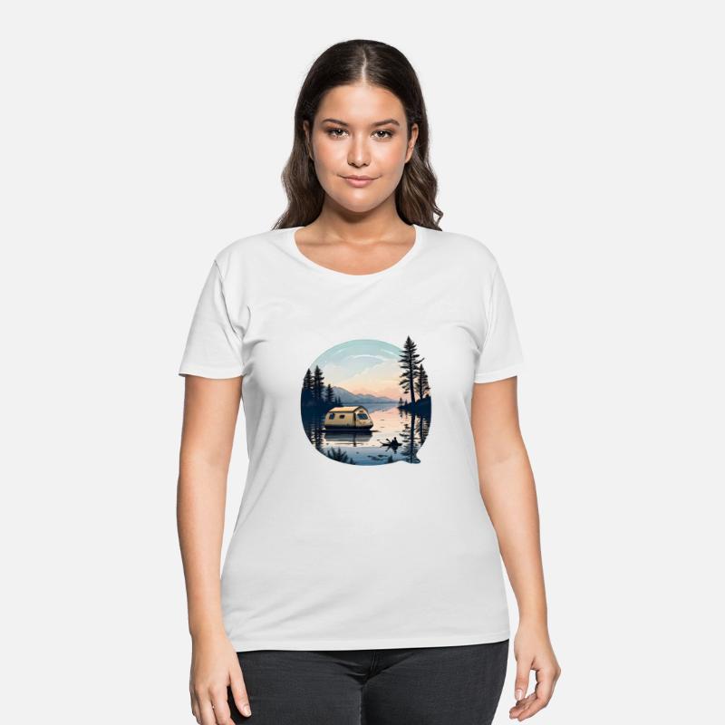 A Backpacker Sitting On The Lakeside