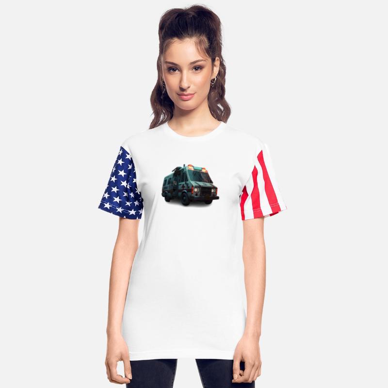 A fast ambulance inside a crowdedfantasy street