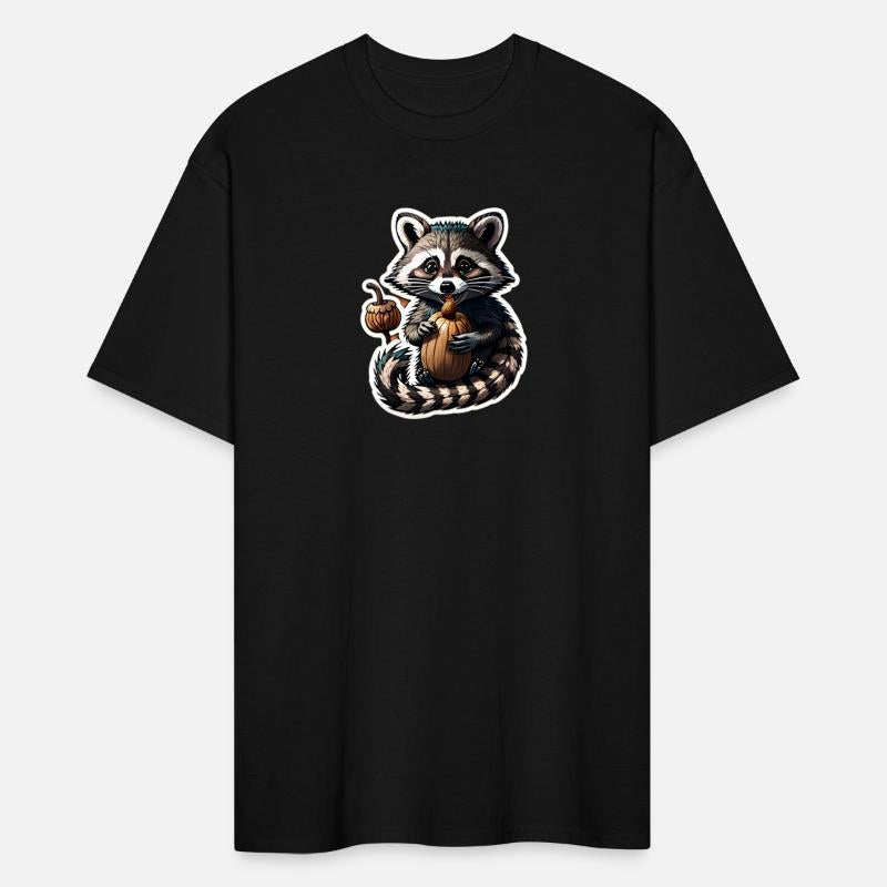 A mischievous raccoon