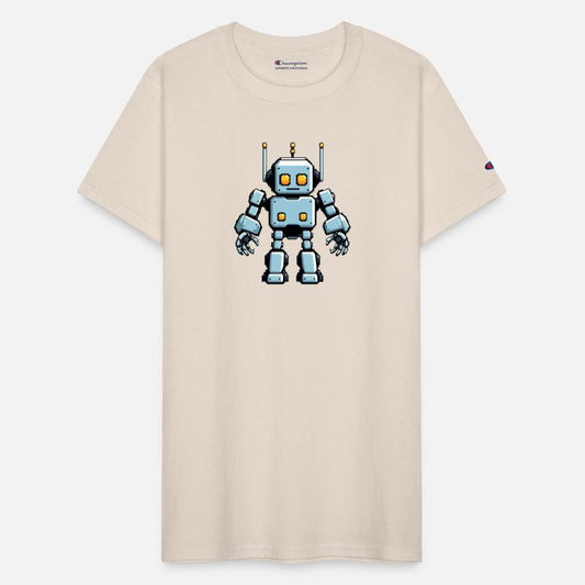 A pixel art of a robot