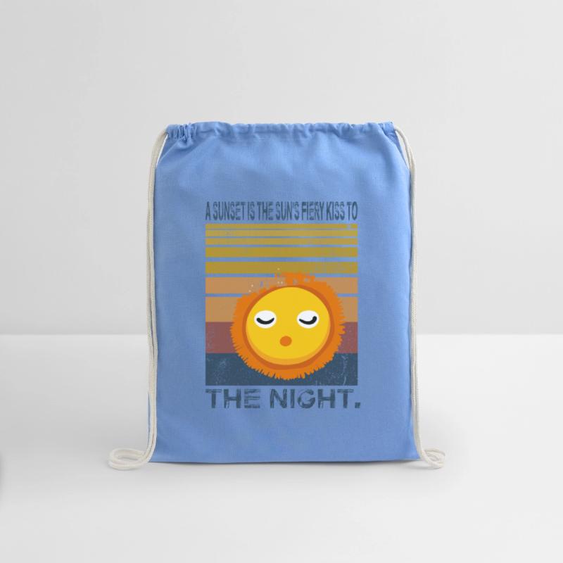 A sunset is the sun’s fiery kiss to the night.