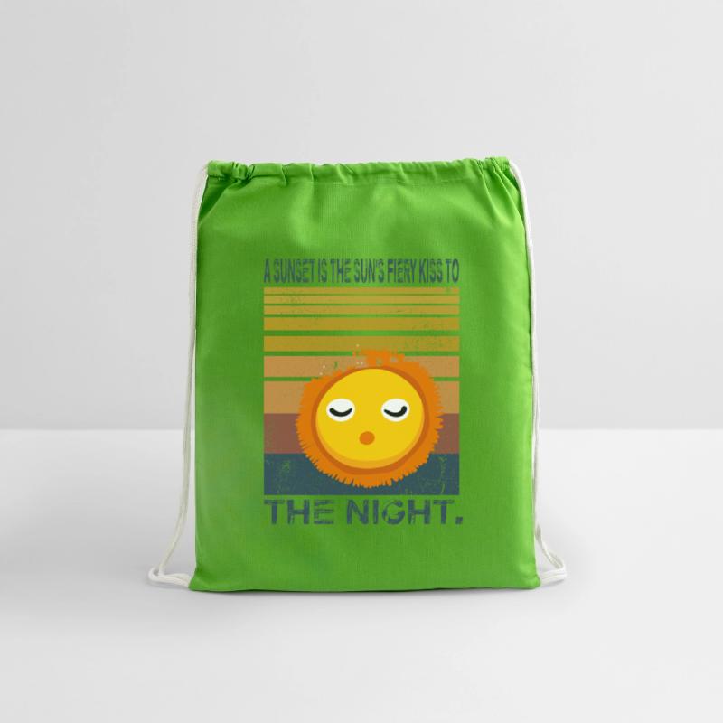 A sunset is the sun’s fiery kiss to the night.