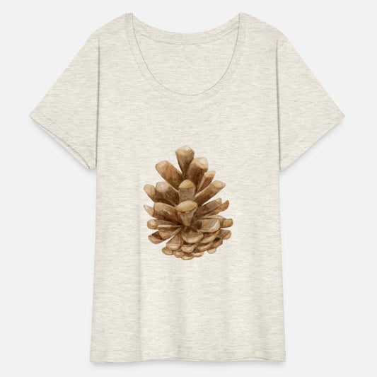 A watercolor painting of a brown pine tree