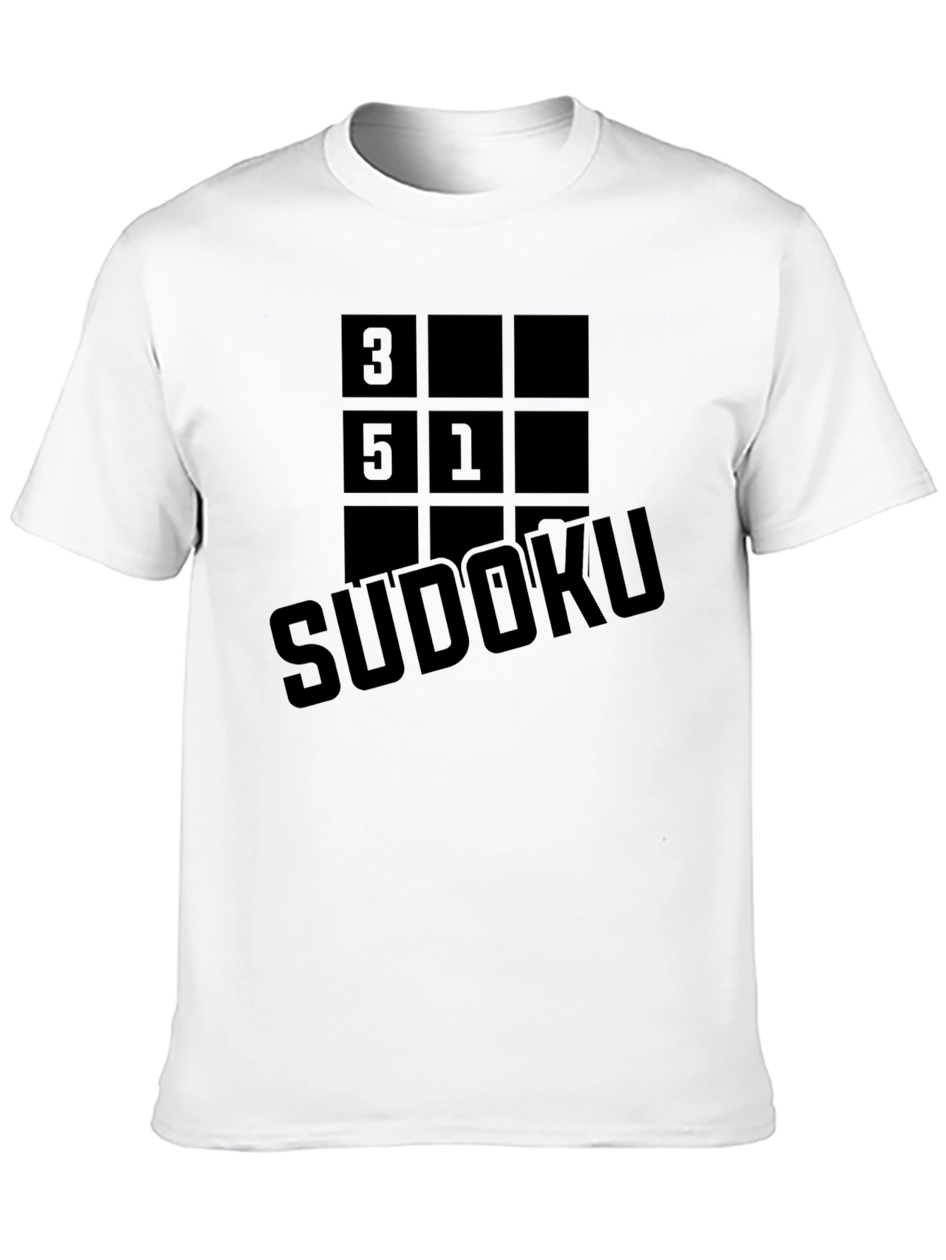 Sudoku Grid T-Shirt - Puzzle Solver Style
