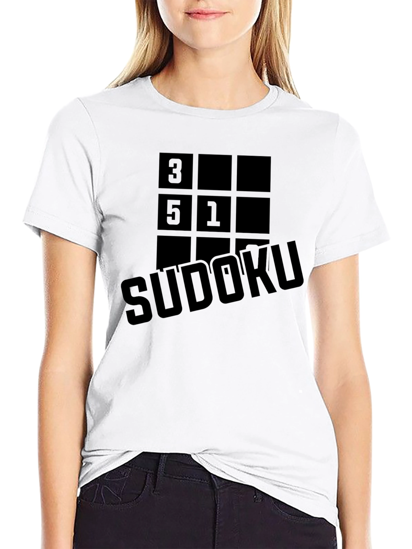 Sudoku Grid T-Shirt - Puzzle Solver Style