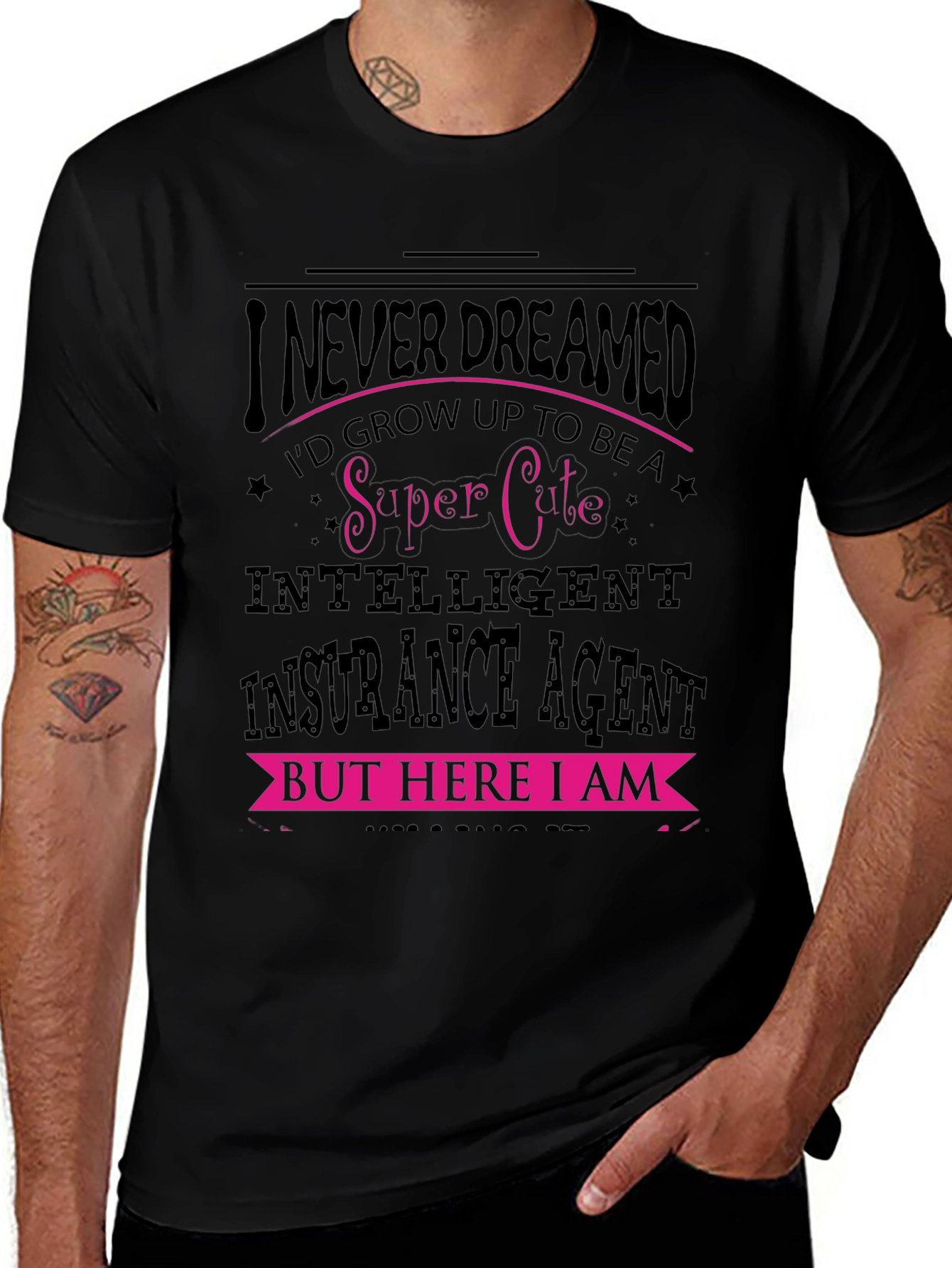 Super Cute Insurance Agent Graphic Tee