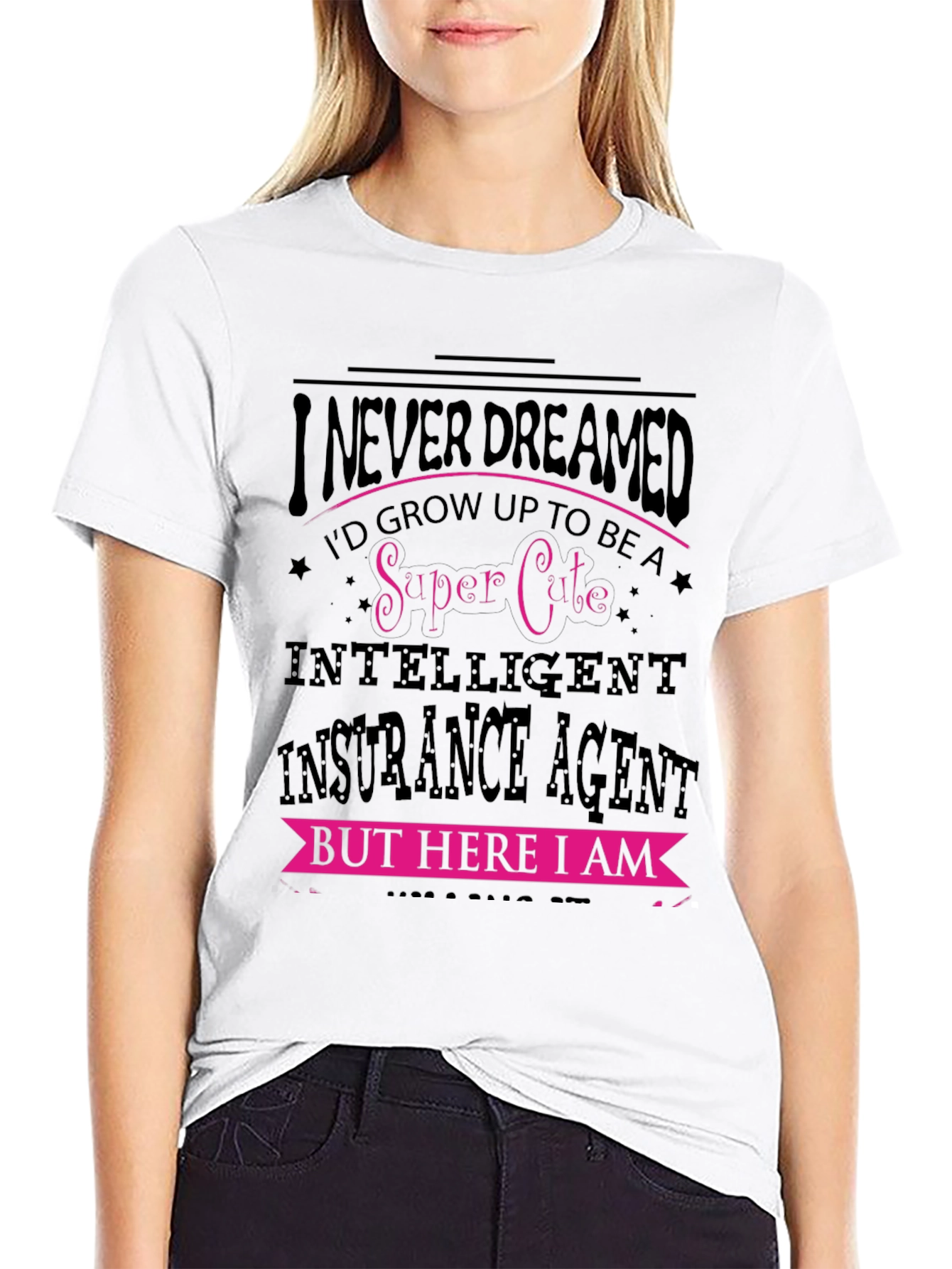 Super Cute Insurance Agent Graphic Tee