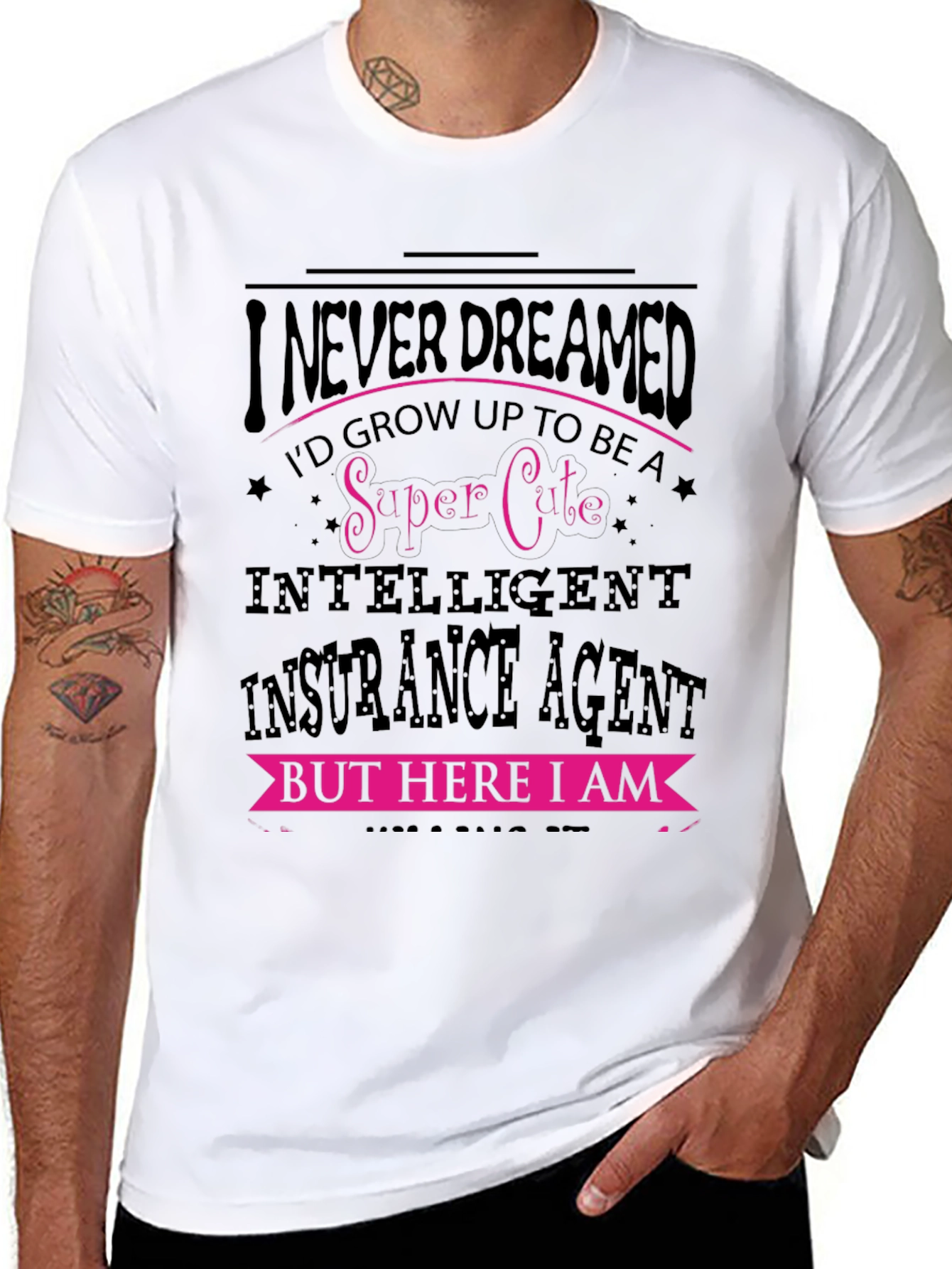 Super Cute Insurance Agent Graphic Tee