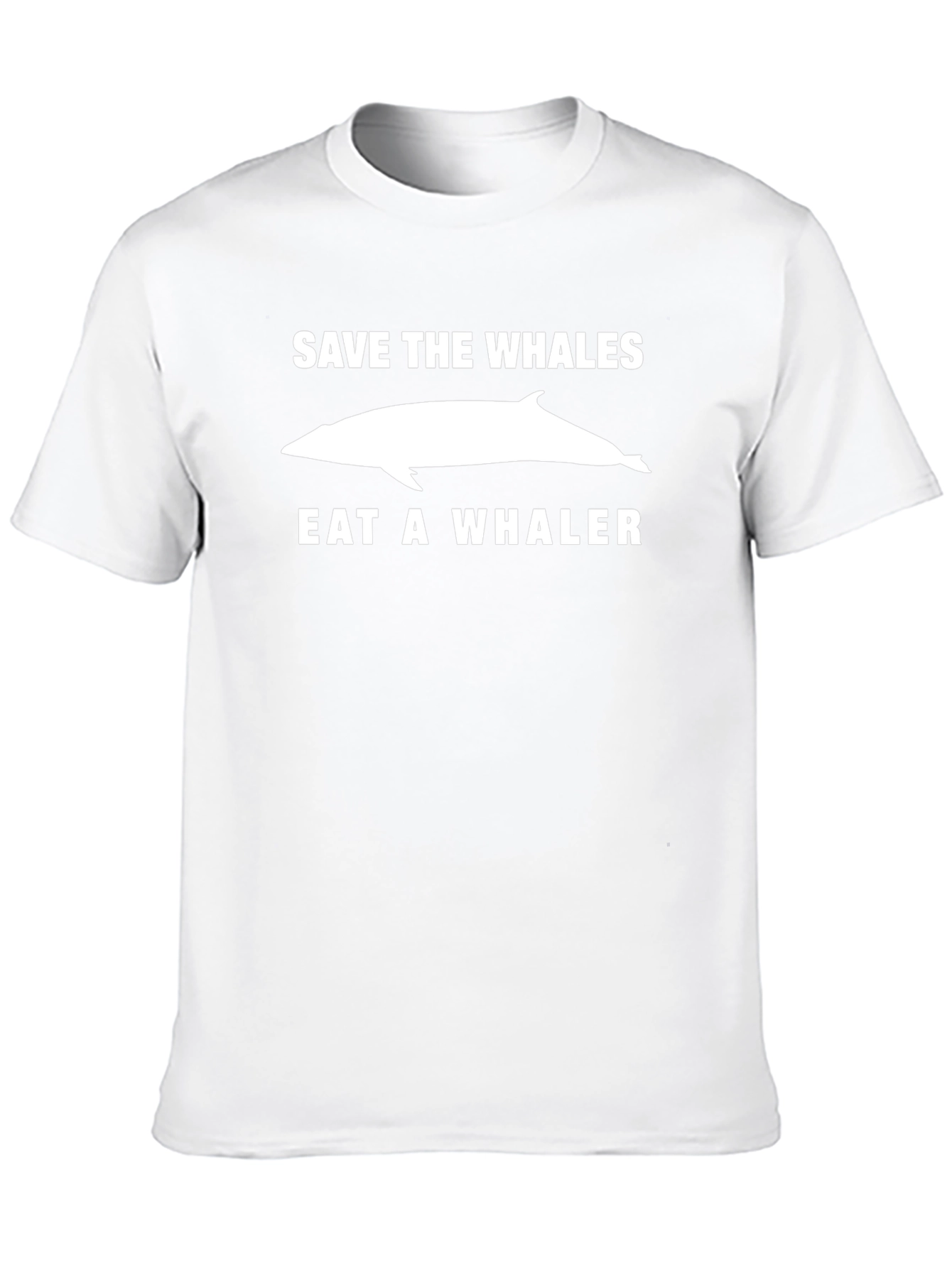 Save the Whales Eat a Whaler Graphic T-Shirt