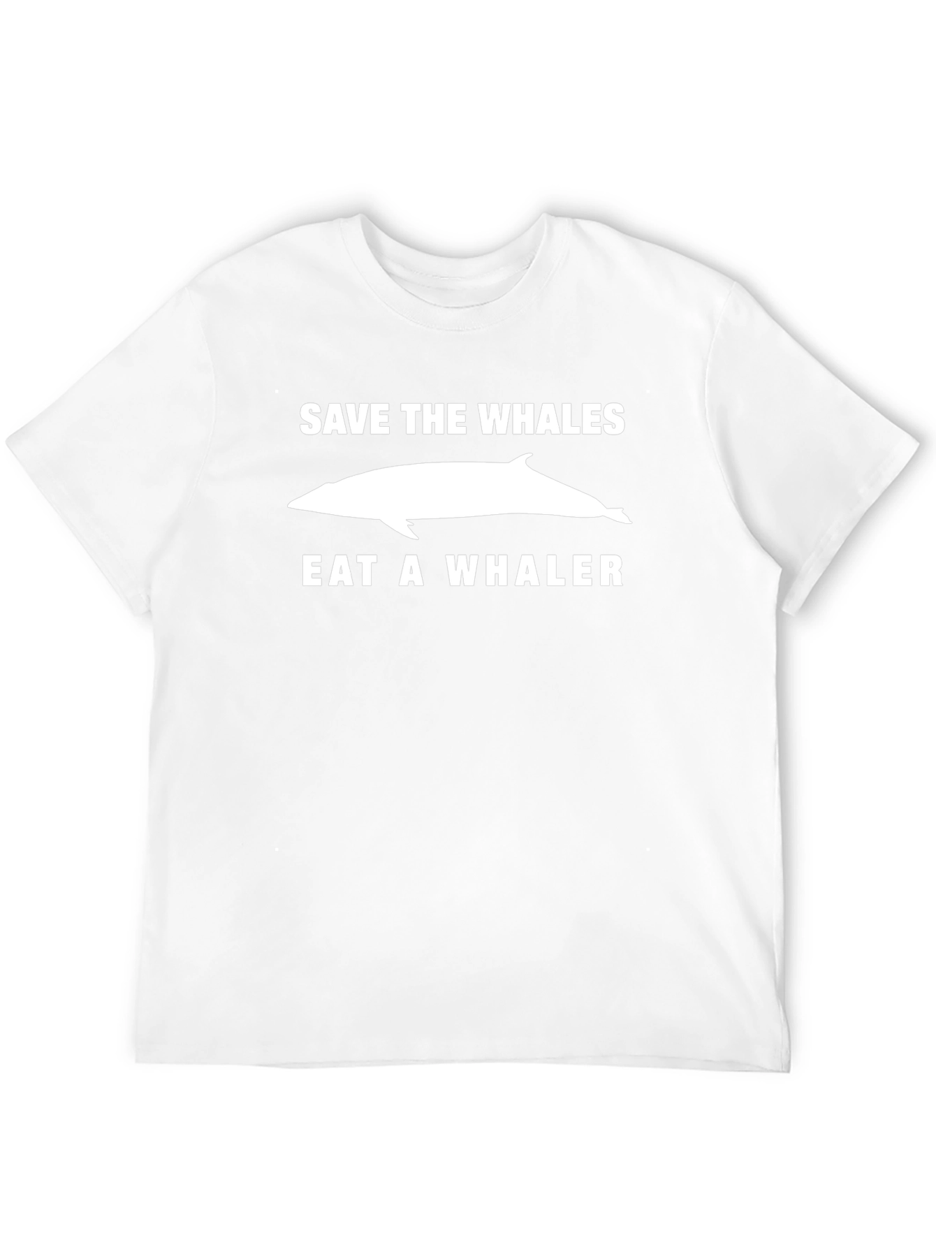 Save the Whales Eat a Whaler Graphic T-Shirt