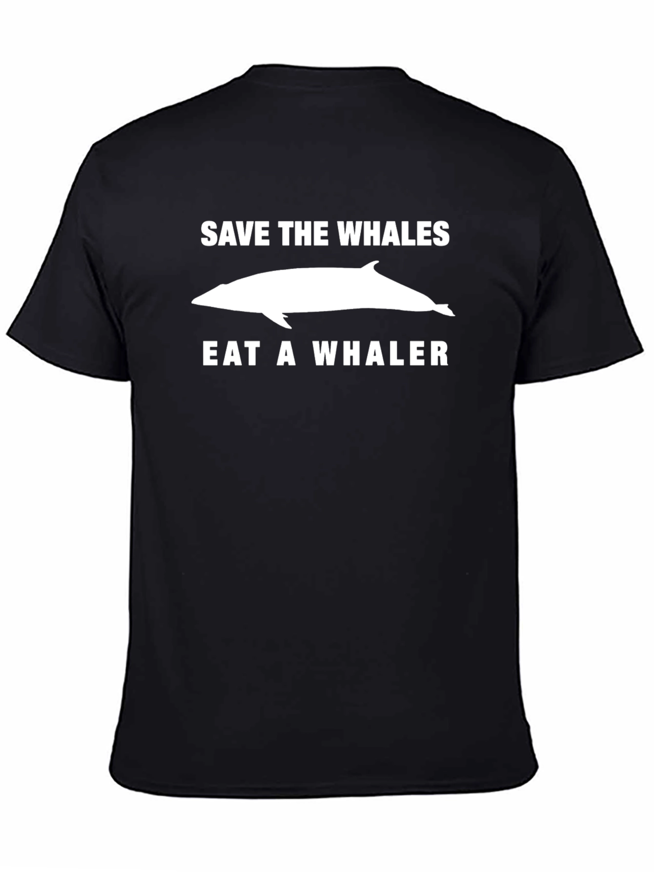 Save the Whales Eat a Whaler Graphic T-Shirt