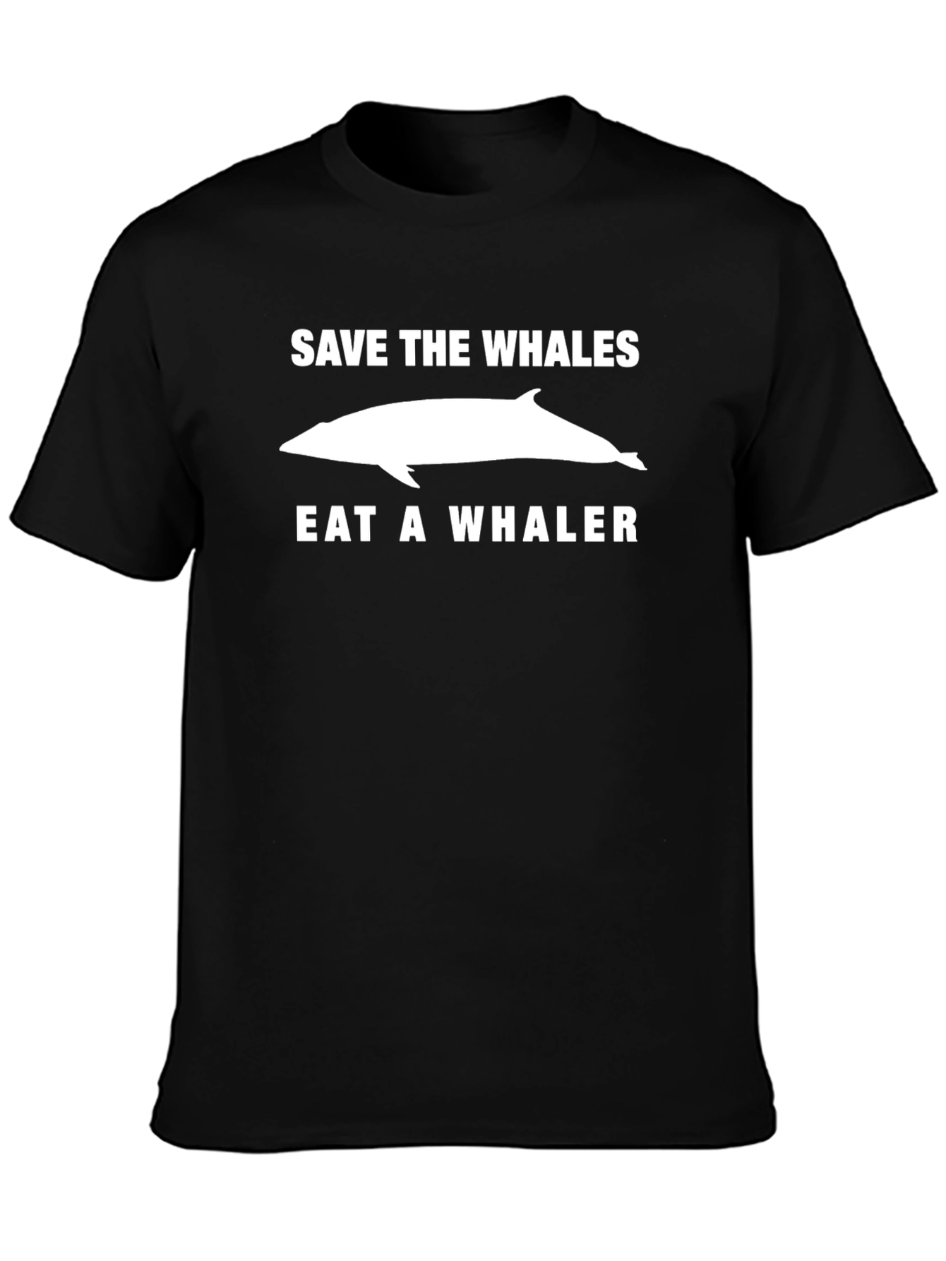 Save the Whales Eat a Whaler Graphic T-Shirt