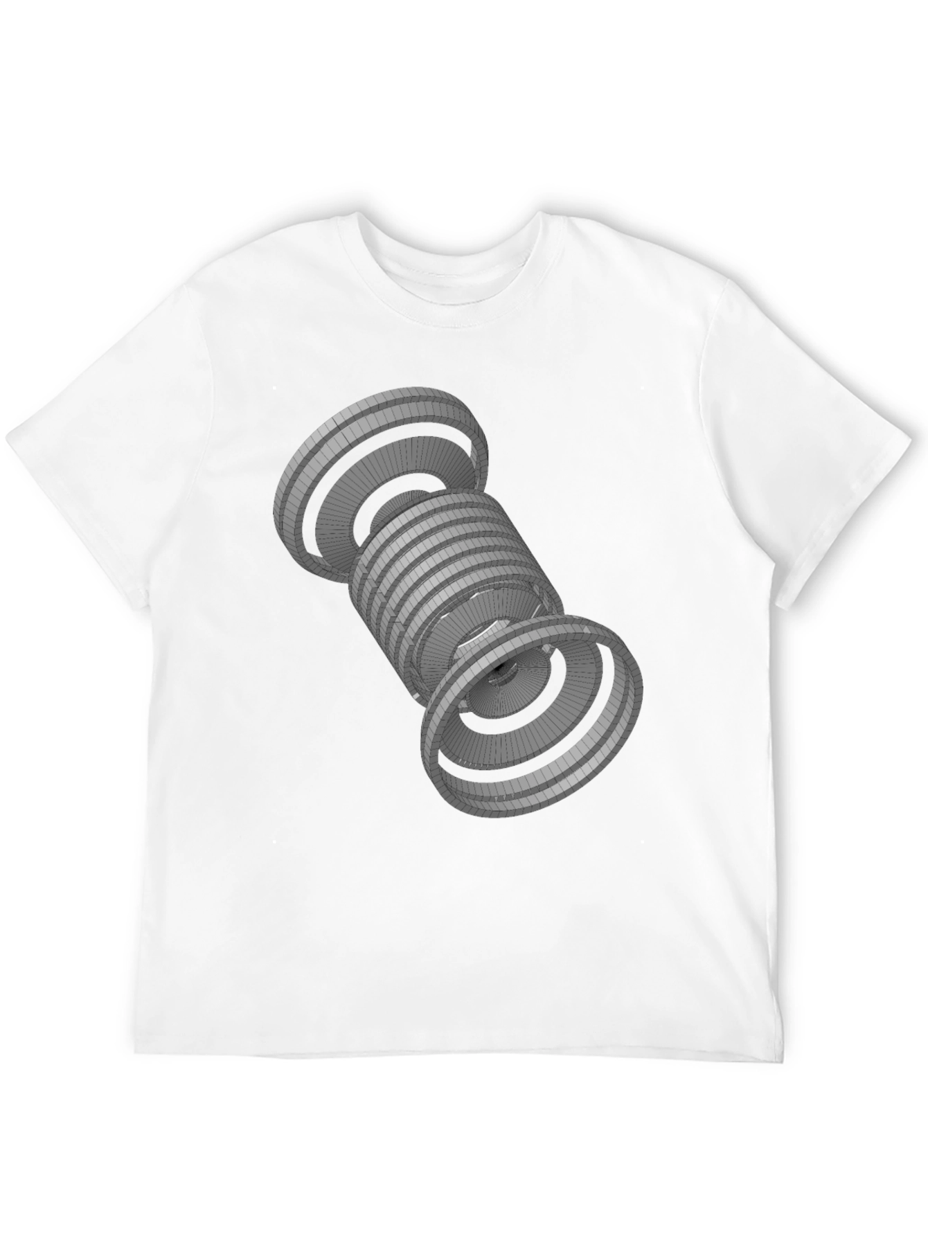 Geometric Black T-Shirt - Abstract 3D Design