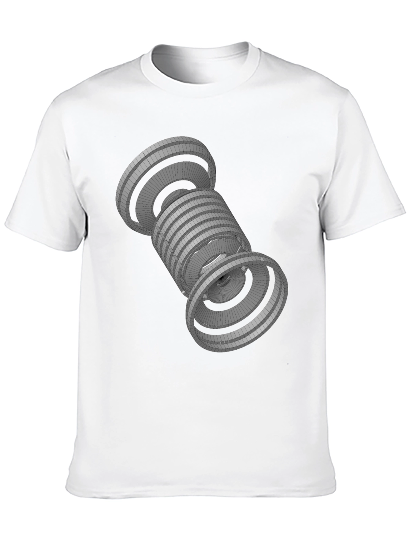 Geometric Black T-Shirt - Abstract 3D Design