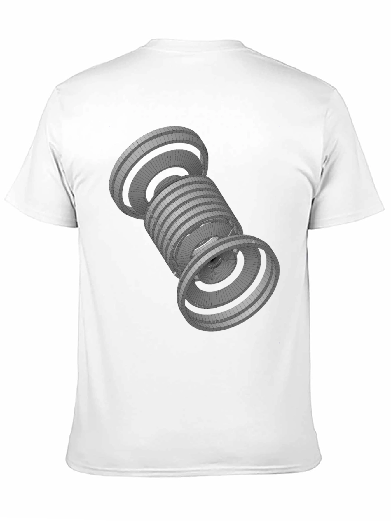 Geometric Black T-Shirt - Abstract 3D Design