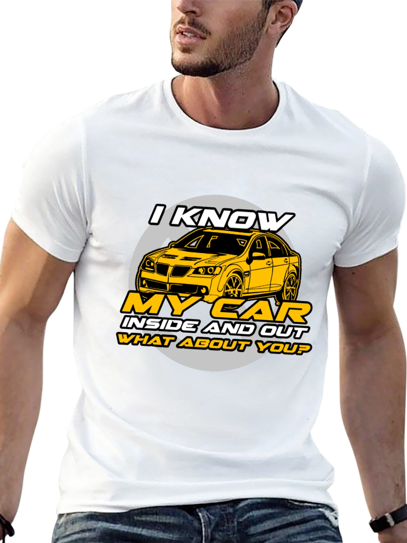 I Know My Car T-Shirt - Black Graphic Tee