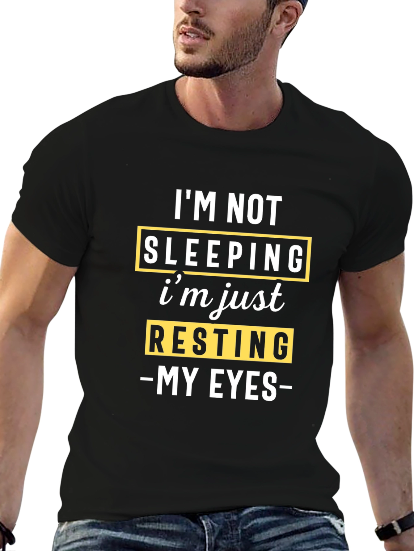 Funny Resting My Eyes Graphic Tee