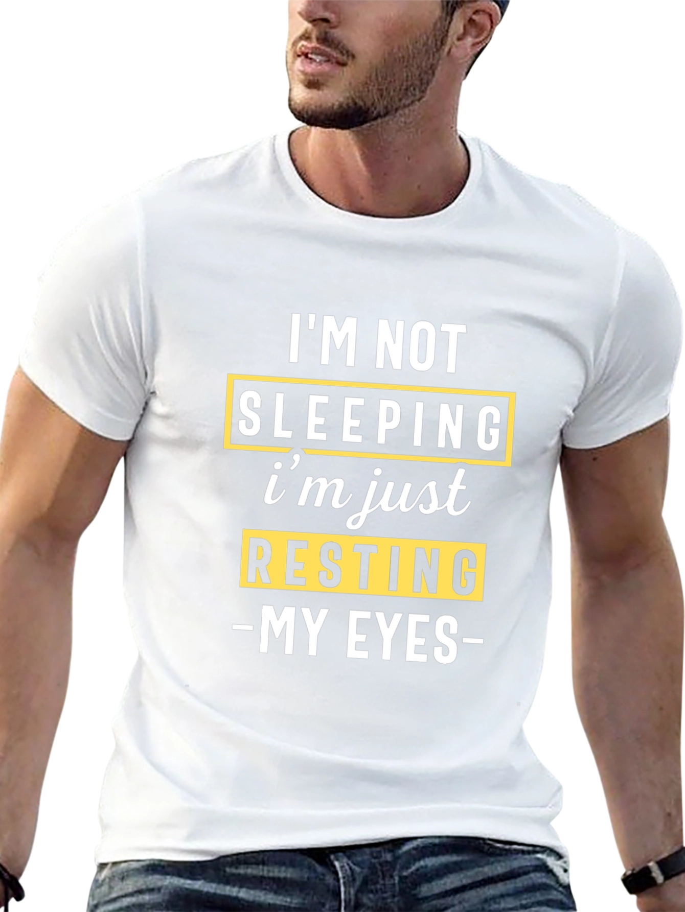 Funny Resting My Eyes Graphic Tee