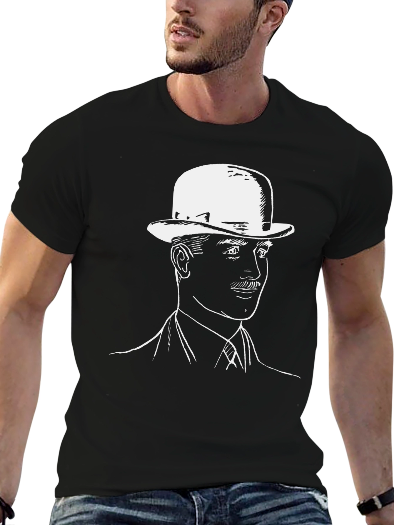Dapper Gentleman Graphic Tee - Stylish and Unique