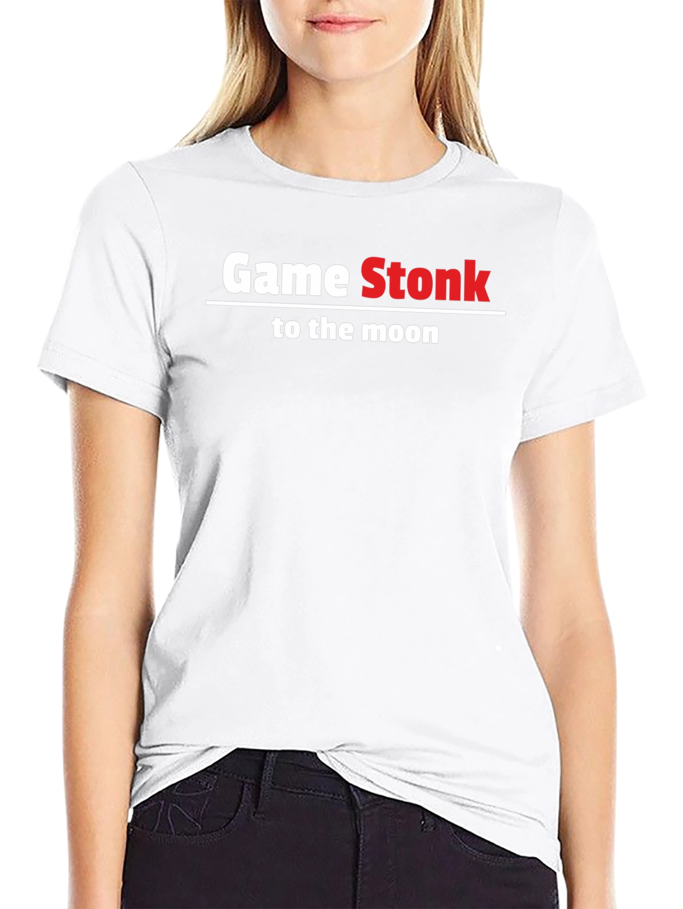 GameStonk to the Moon Black T-Shirt