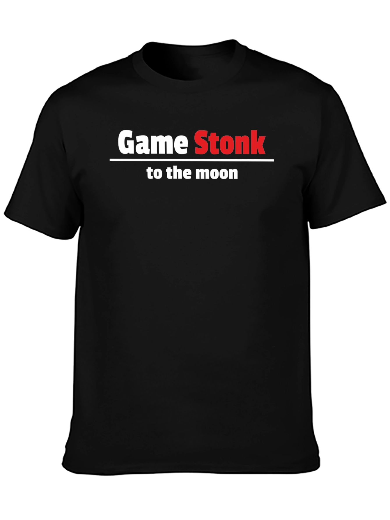 GameStonk to the Moon Black T-Shirt