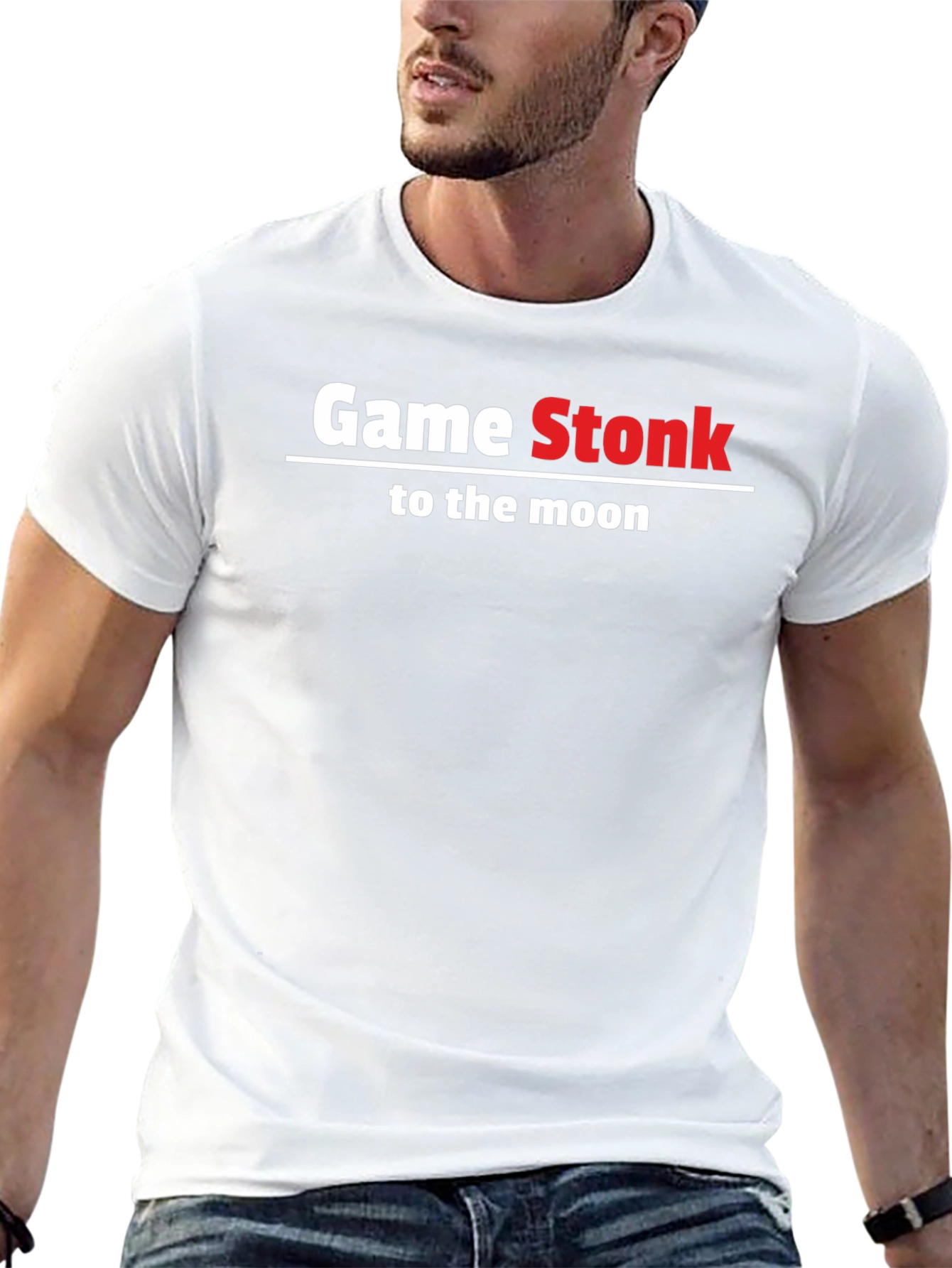 GameStonk to the Moon Black T-Shirt