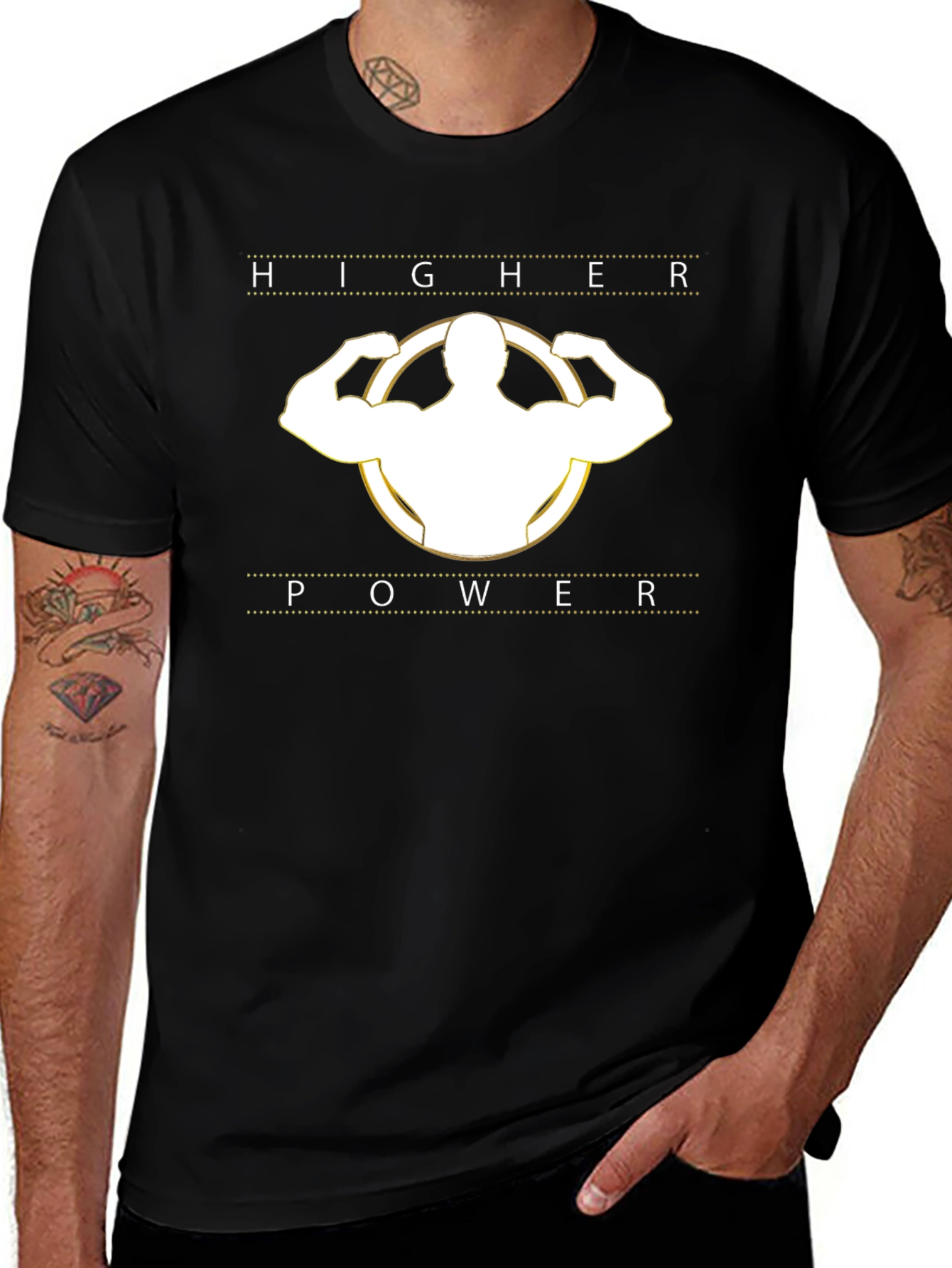 Higher Power Black Graphic T-Shirt
