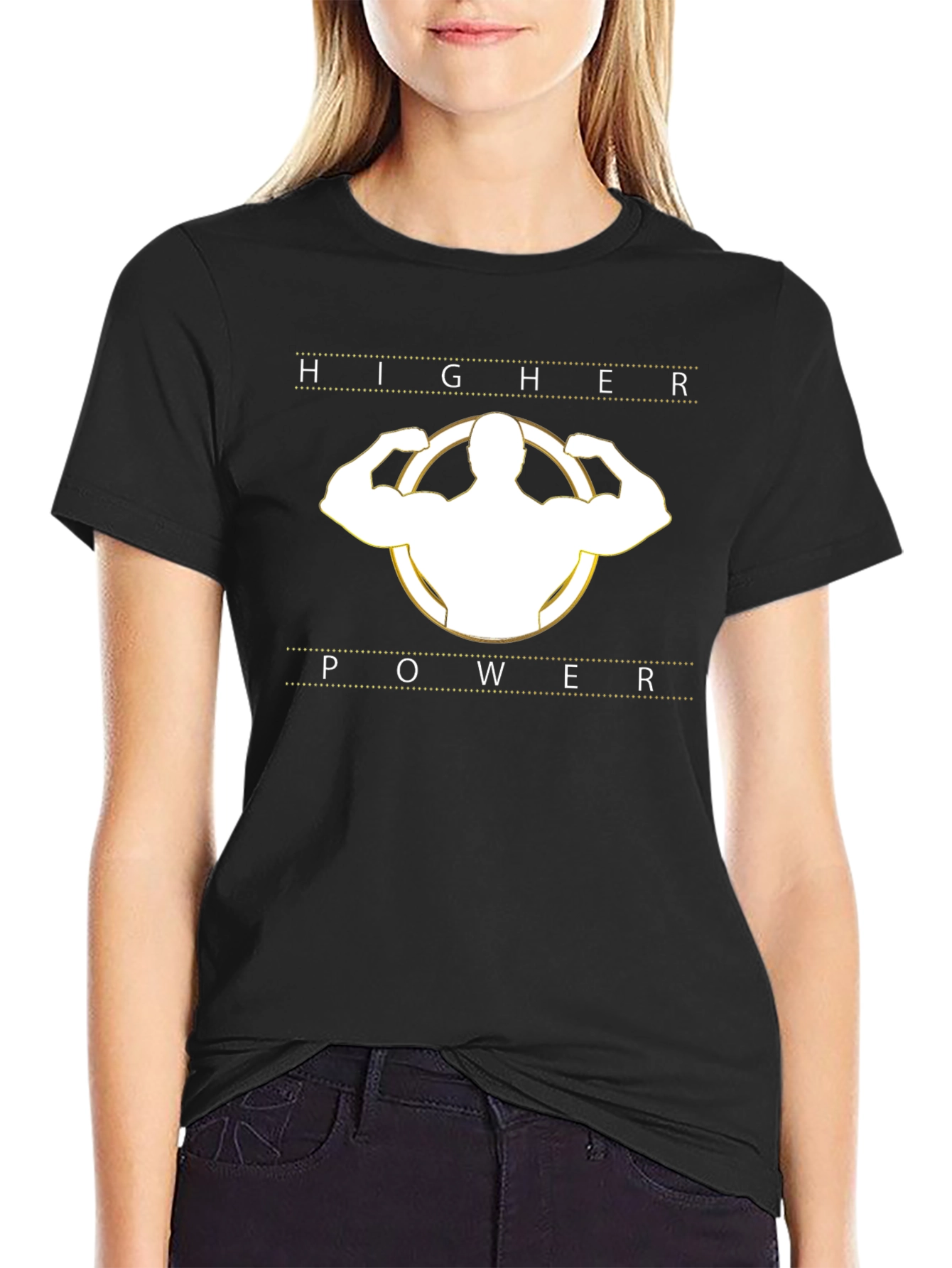 Higher Power Black Graphic T-Shirt
