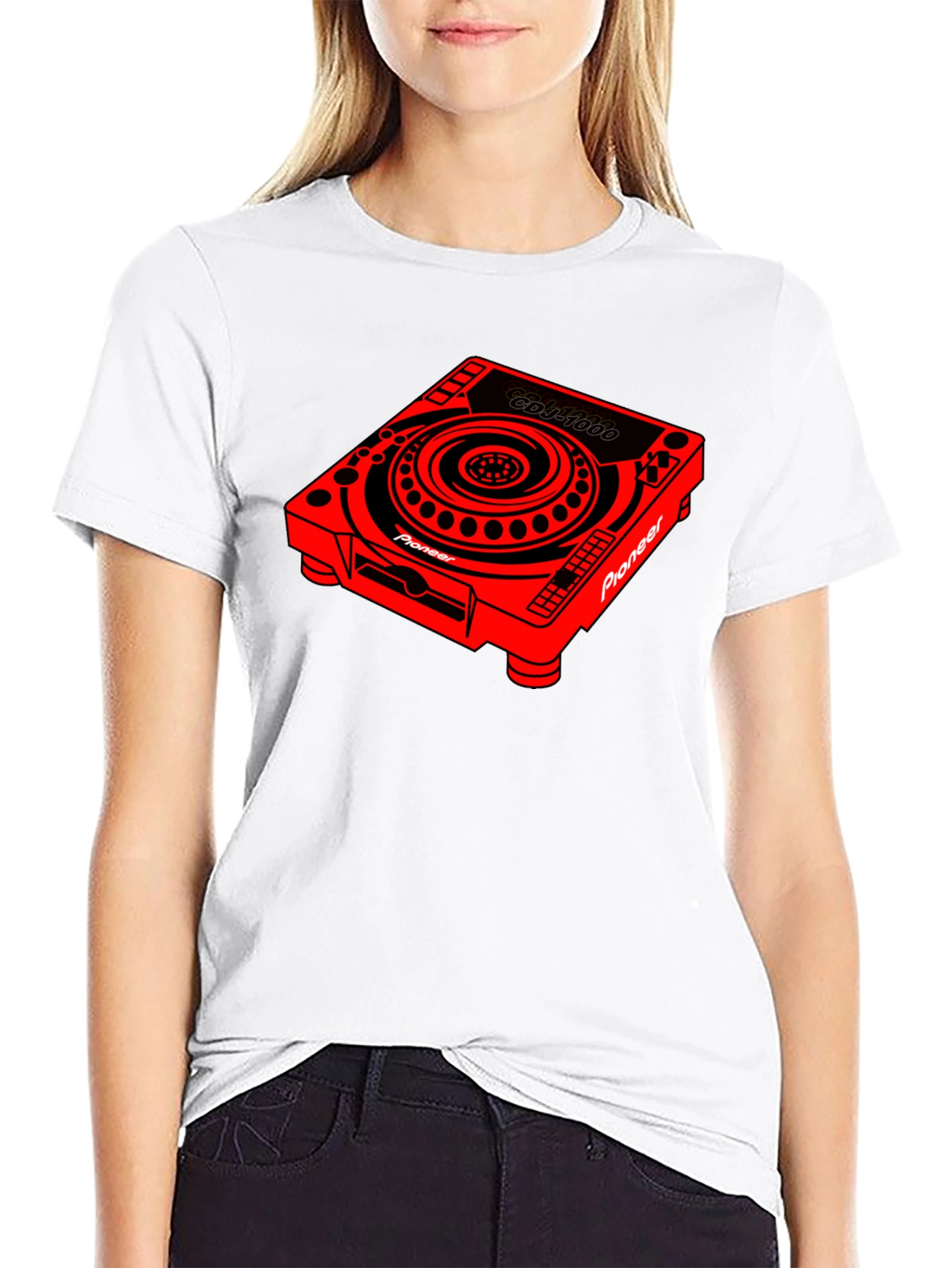 DJ CDJ-1000 Graphic Black Tee