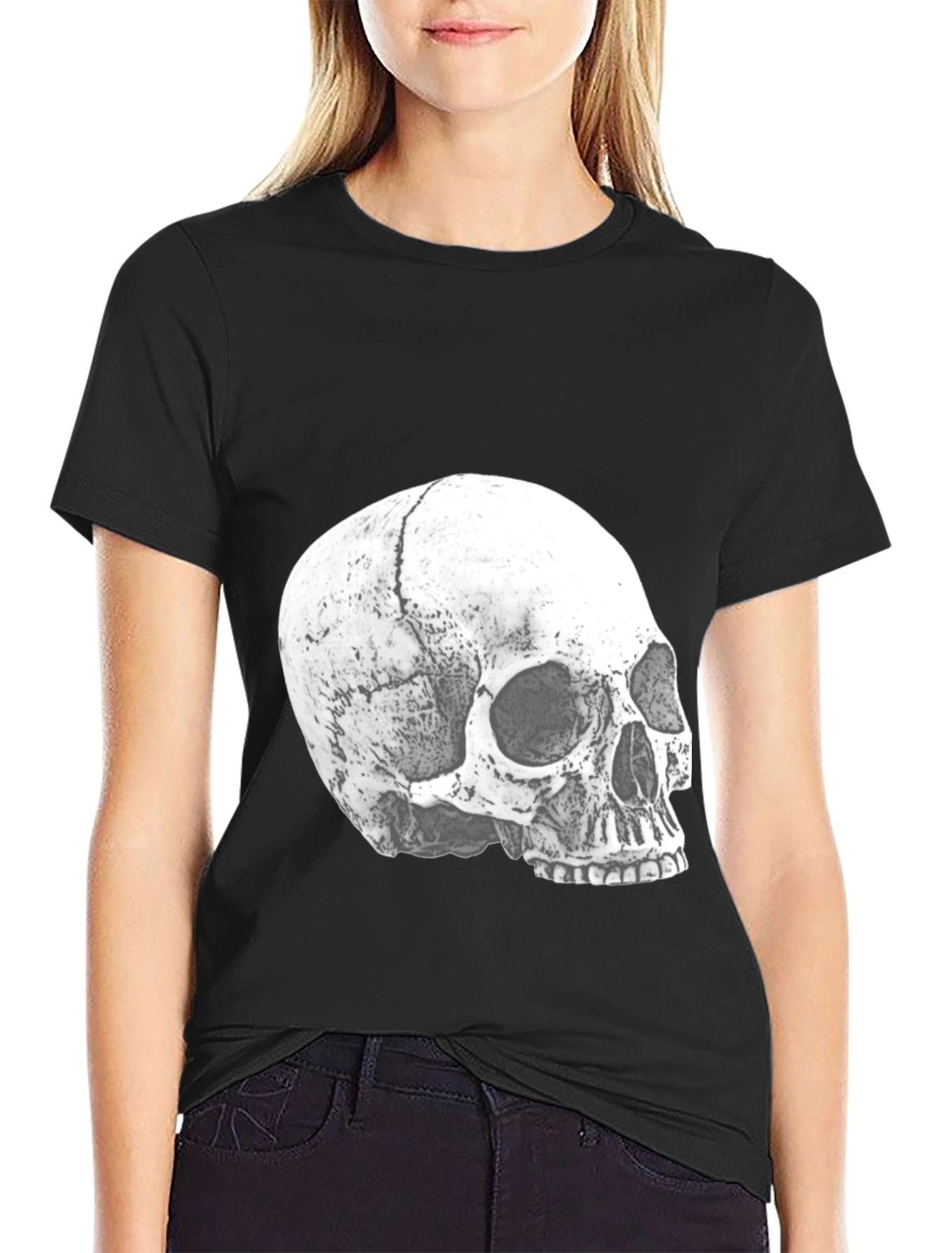 Skull Graphic T-Shirt - Black