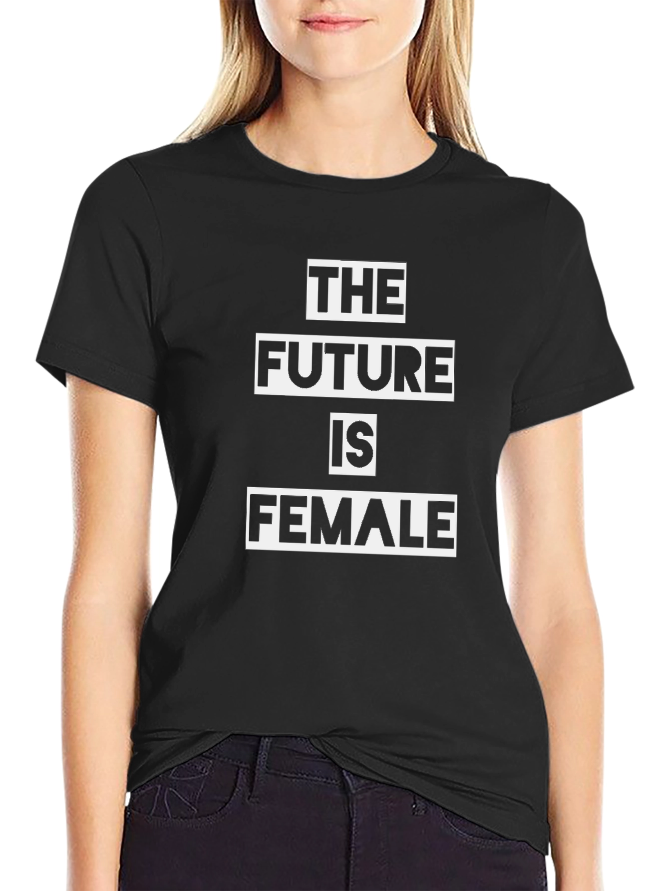 The Future is Female Black T-Shirt