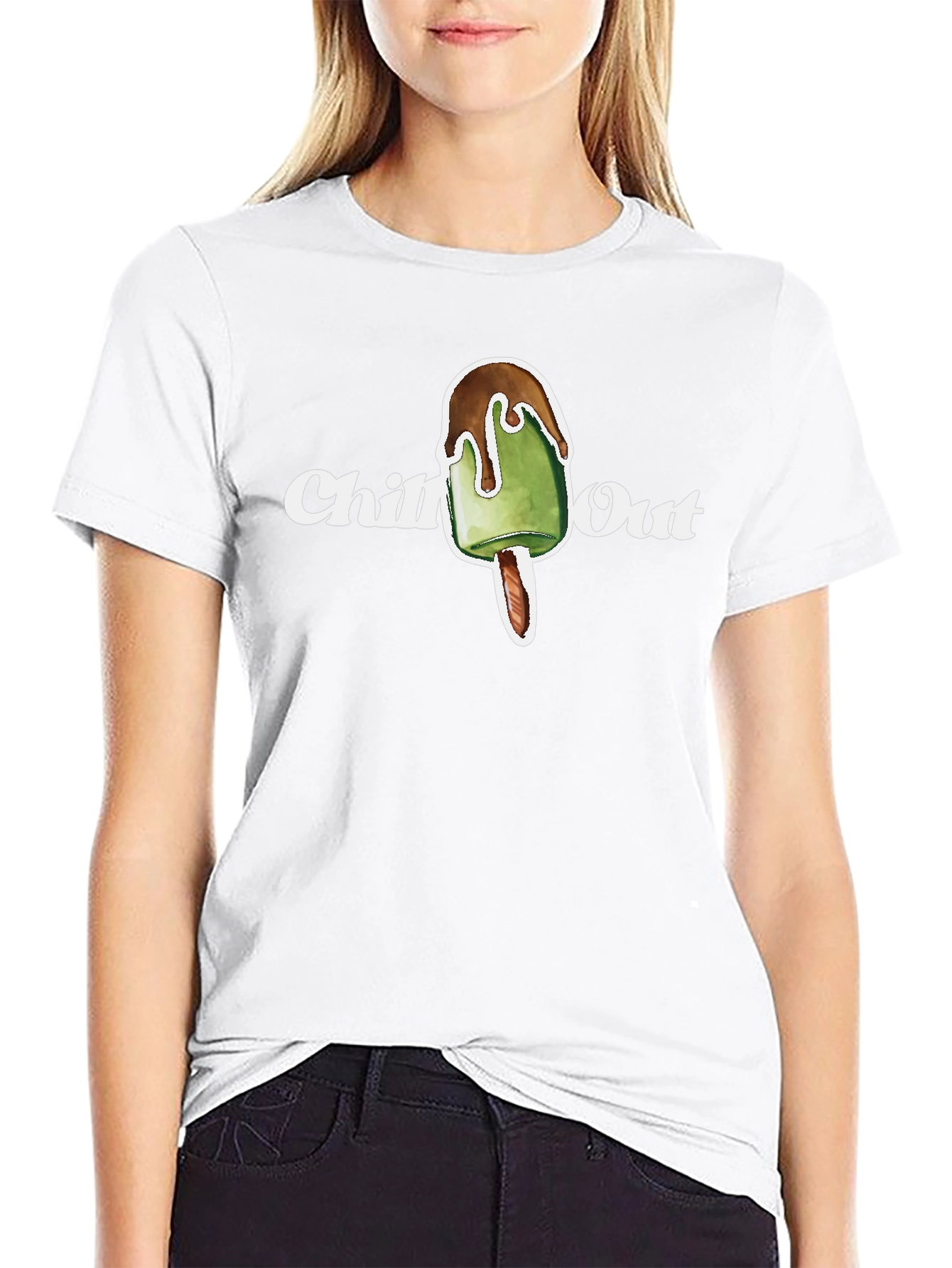 Chill Out Popsicle T-Shirt - Trendy Graphic Tee
