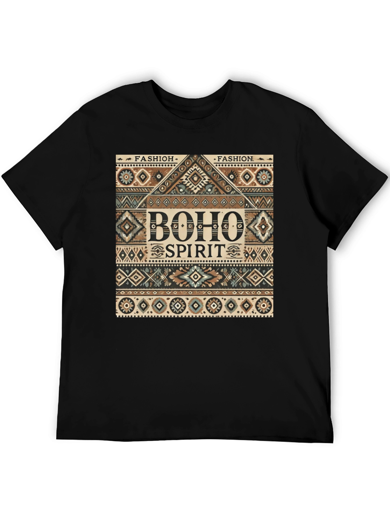 Boho Spirit Graphic Print Mens Tee