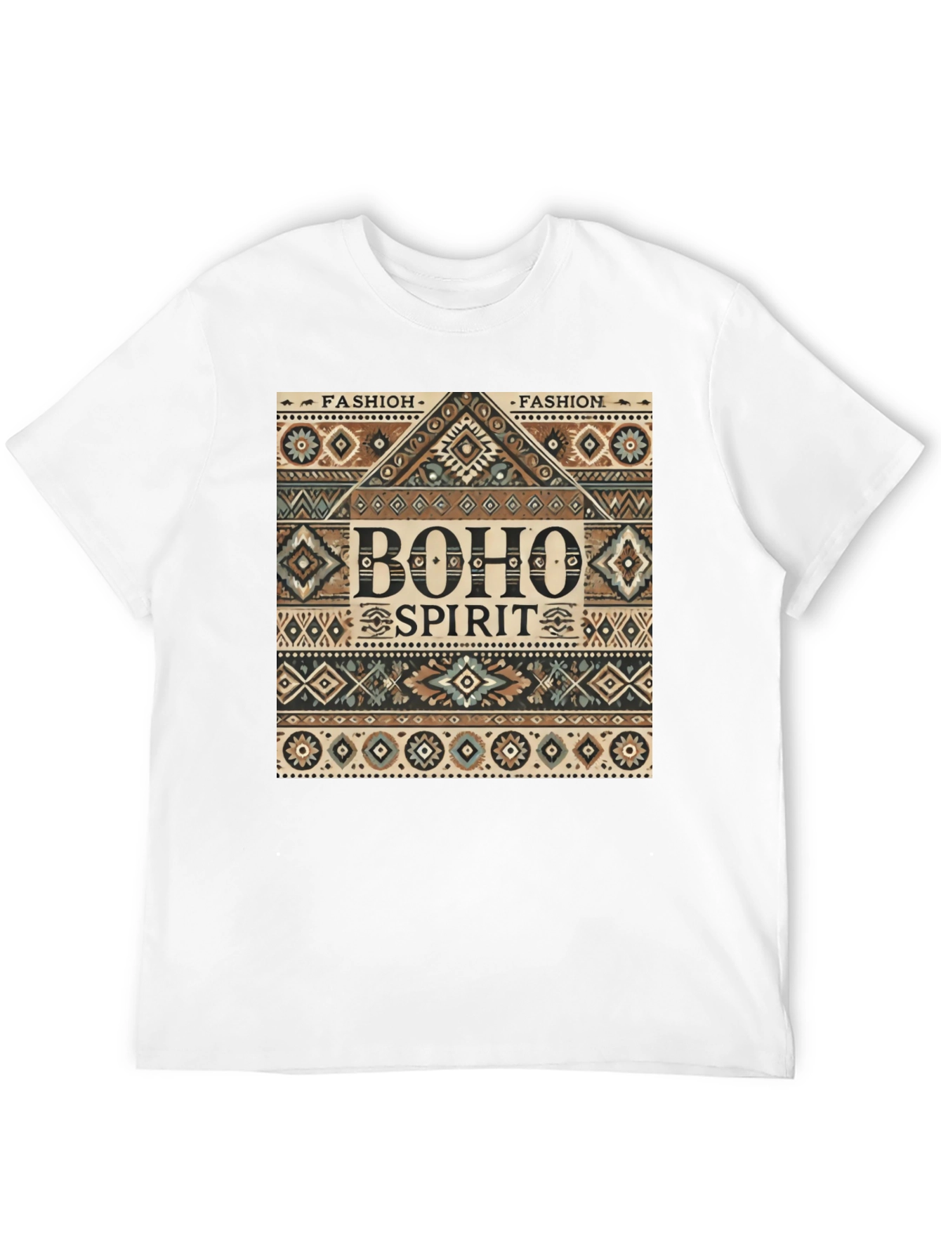 Boho Spirit Graphic Print Mens Tee