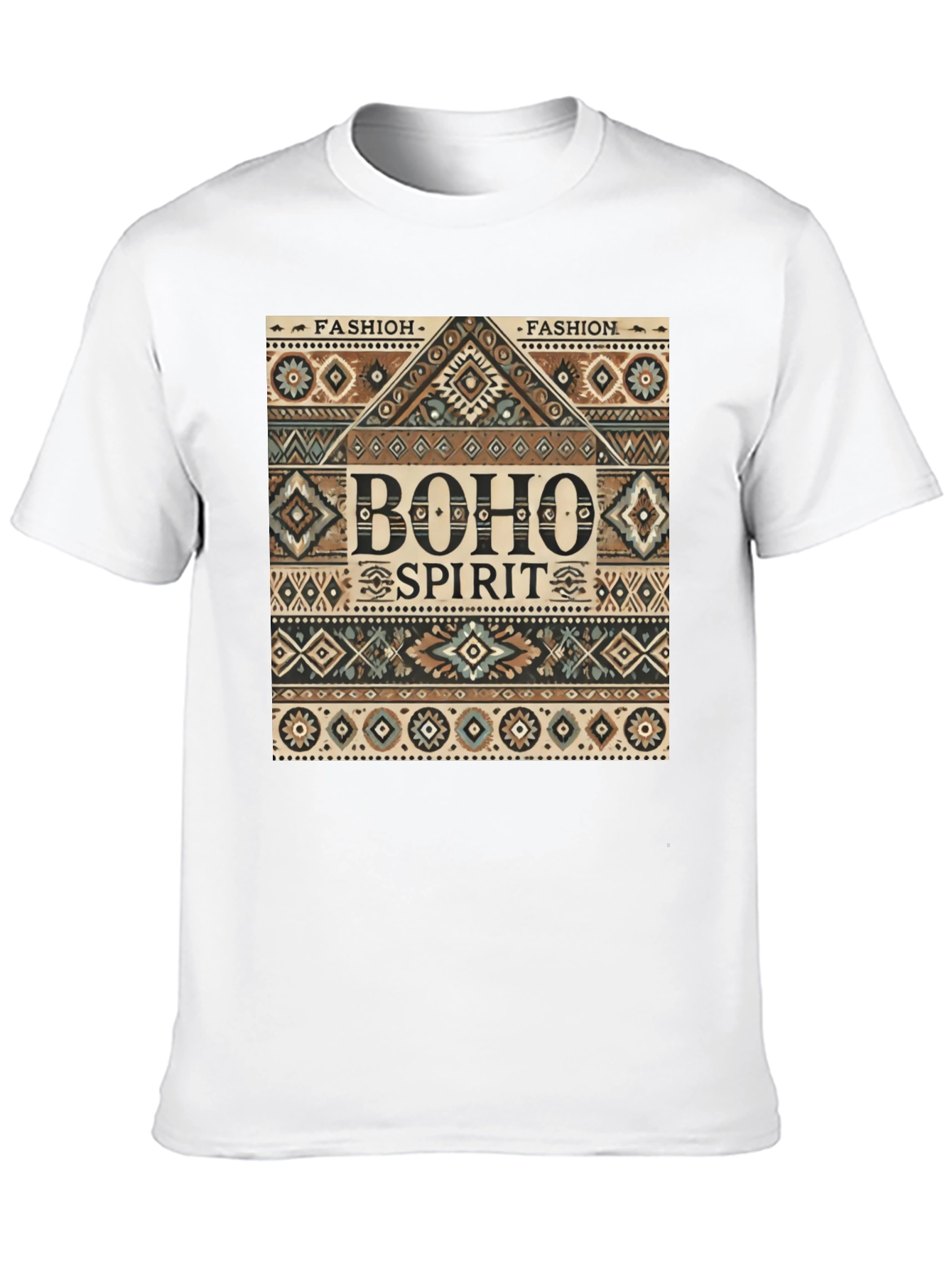 Boho Spirit Graphic Print Mens Tee