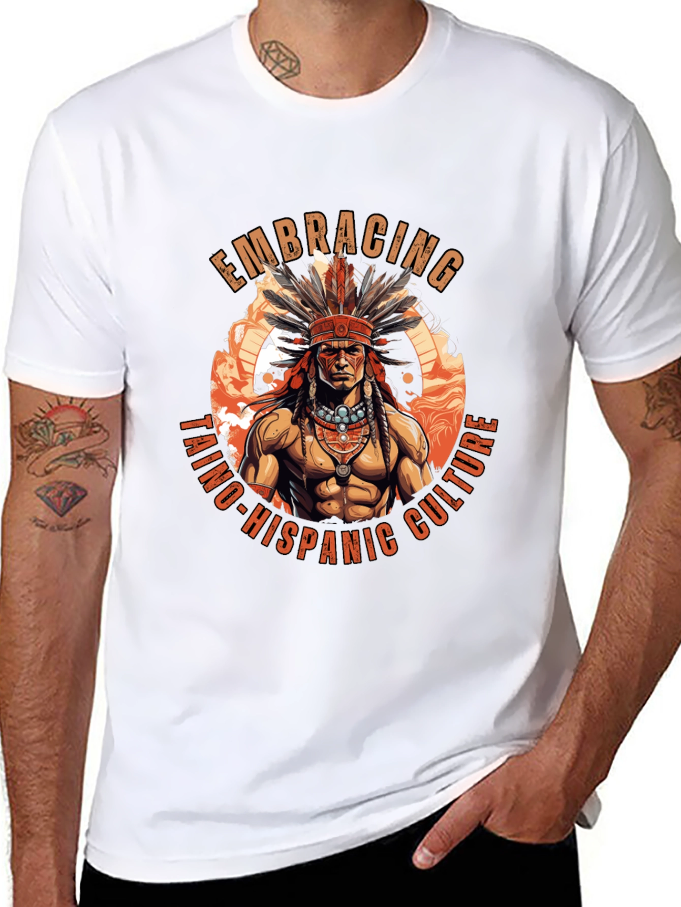 Embracing Taino-Hispanic Culture Graphic Tee