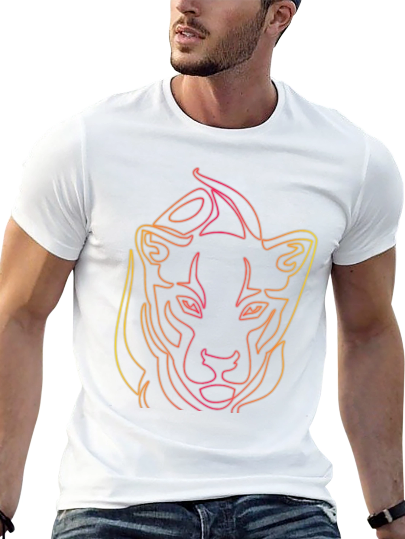 Neon Panther Graphic Tee - Bold Style