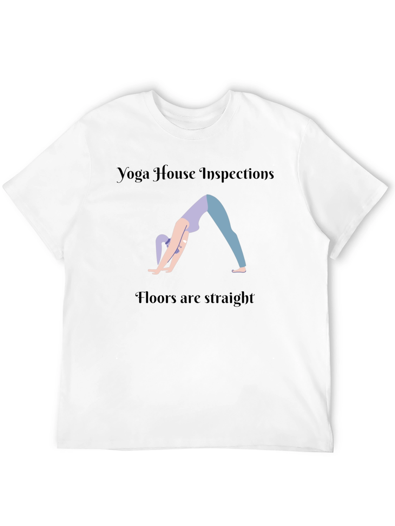 Yoga House Inspections Black Graphic T-Shirt