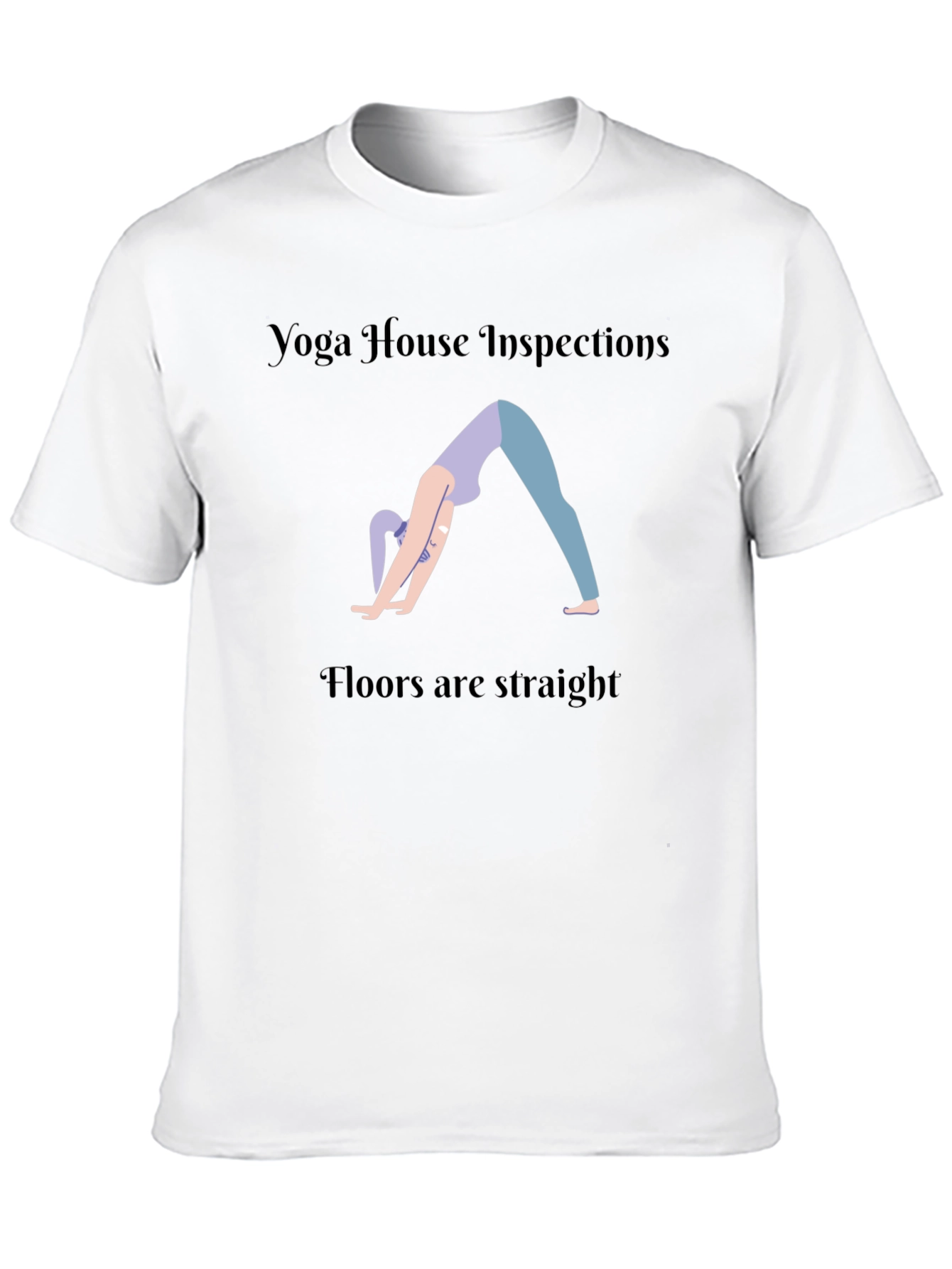 Yoga House Inspections Black Graphic T-Shirt